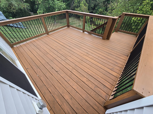stained deck