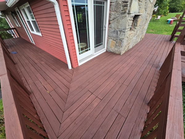 stained deck