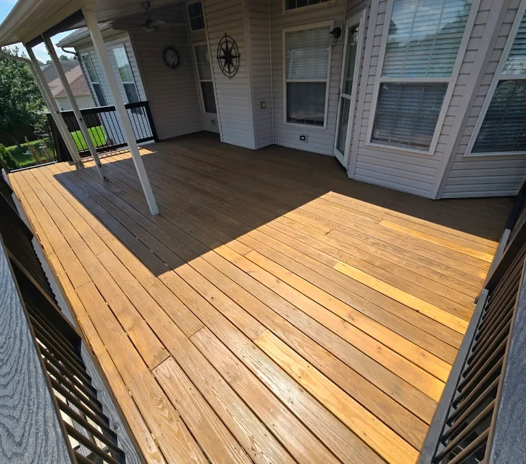 stained deck