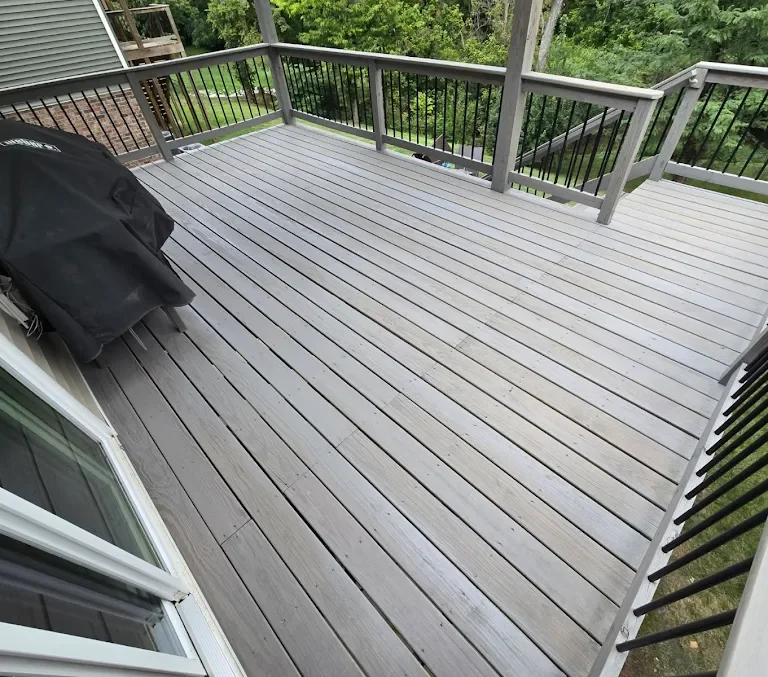stained deck