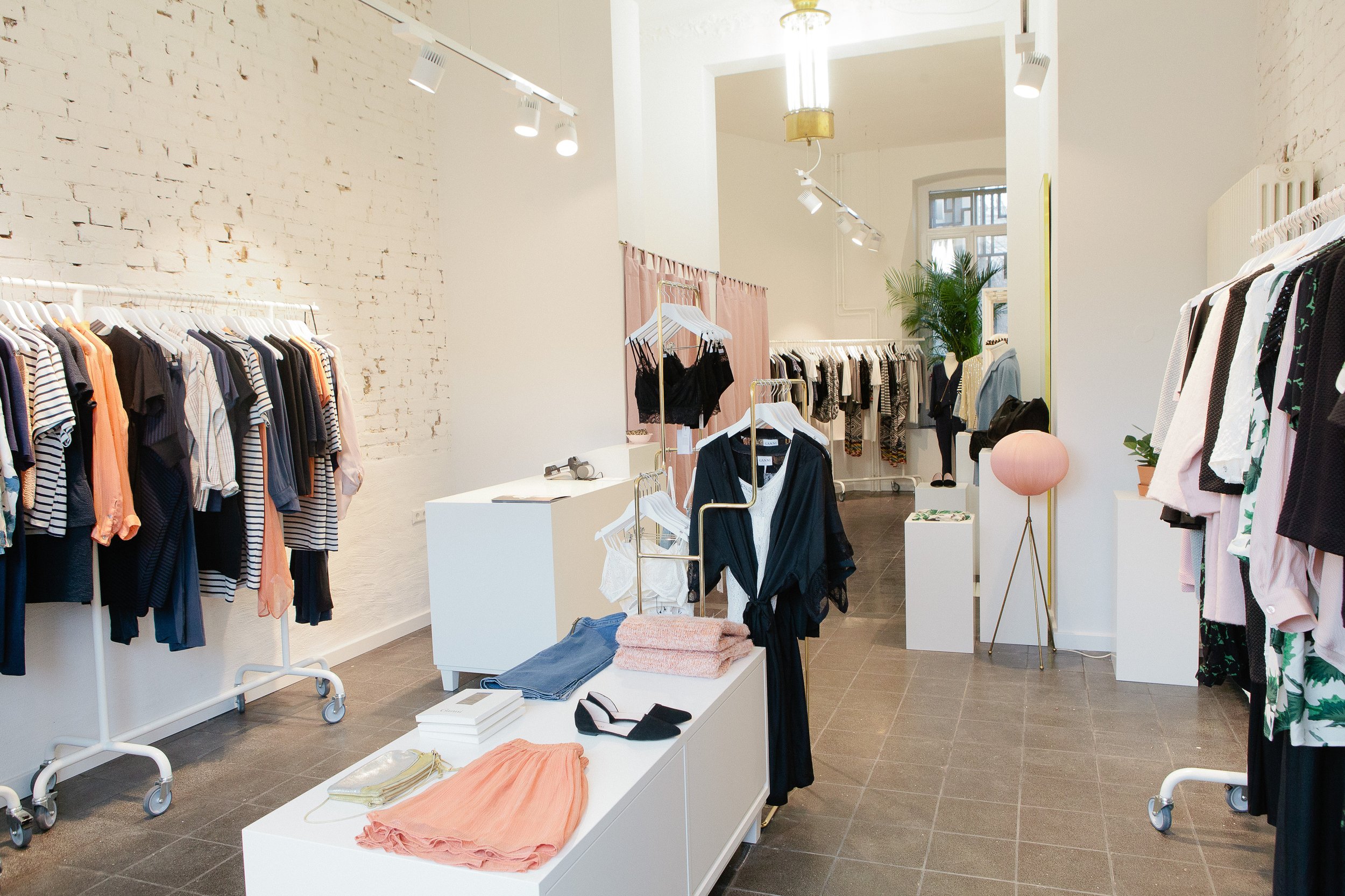 interior of womens fashion boutique