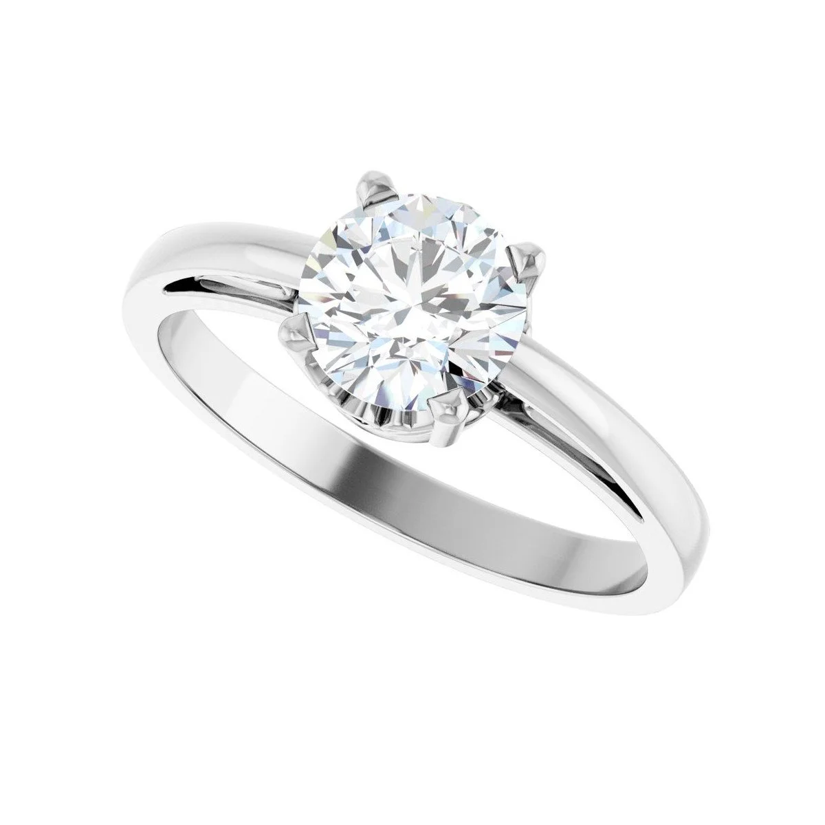 Lab Grown Moissanite 14K Gold Ring