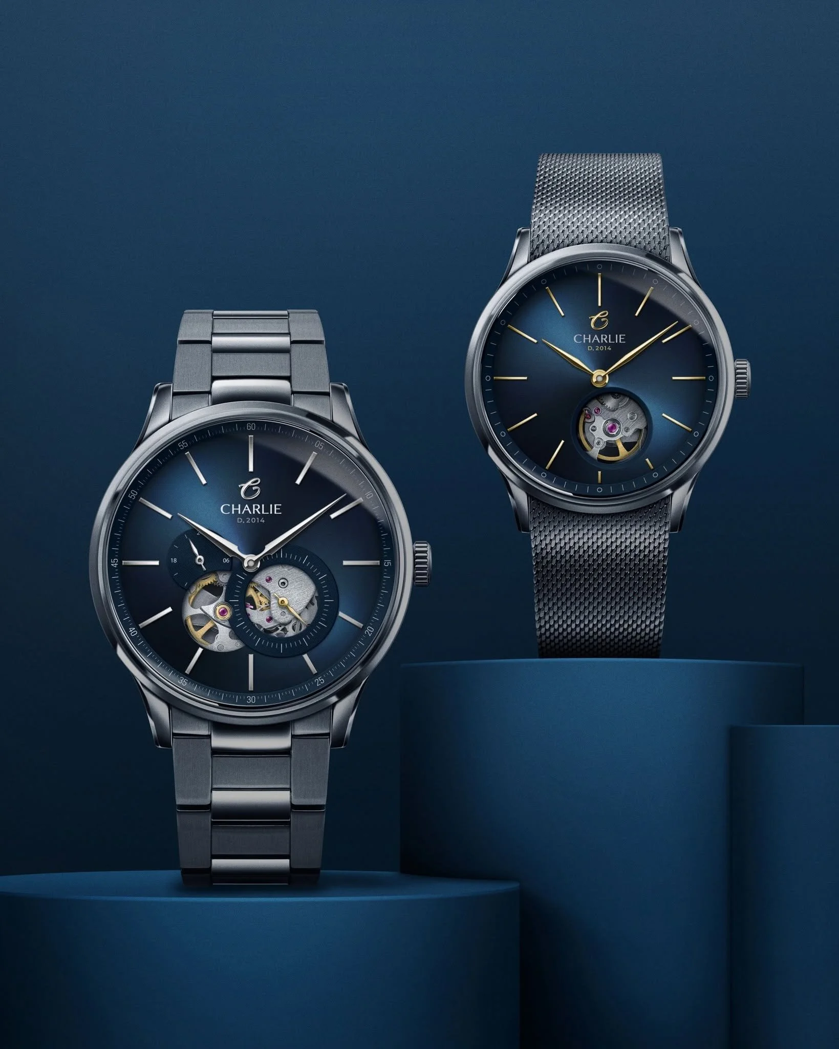 Charlie Paris Men's Watches with blue dial
