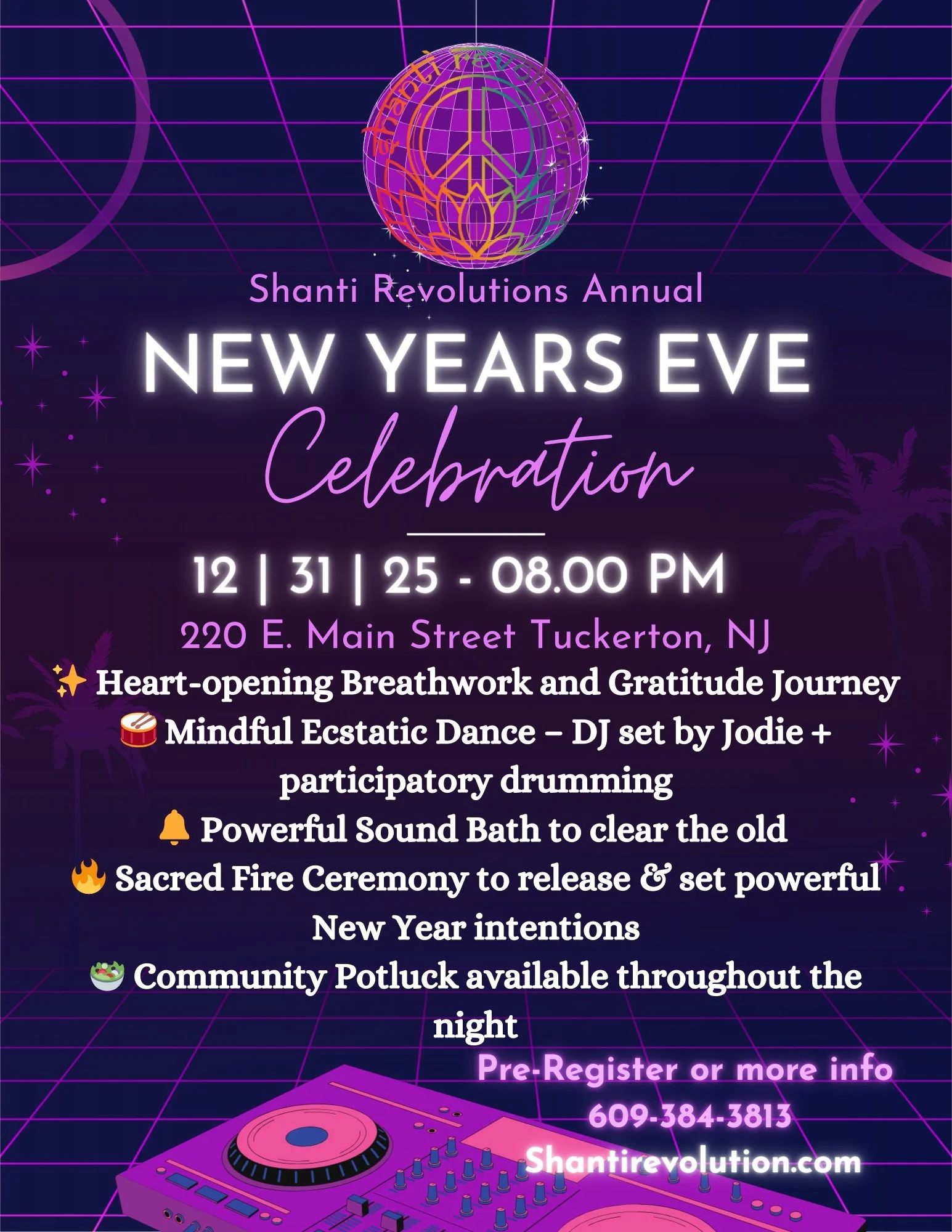 Shanti Revolution Annual NYE Celebration