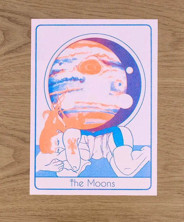 The Moons A5 print (unframed)