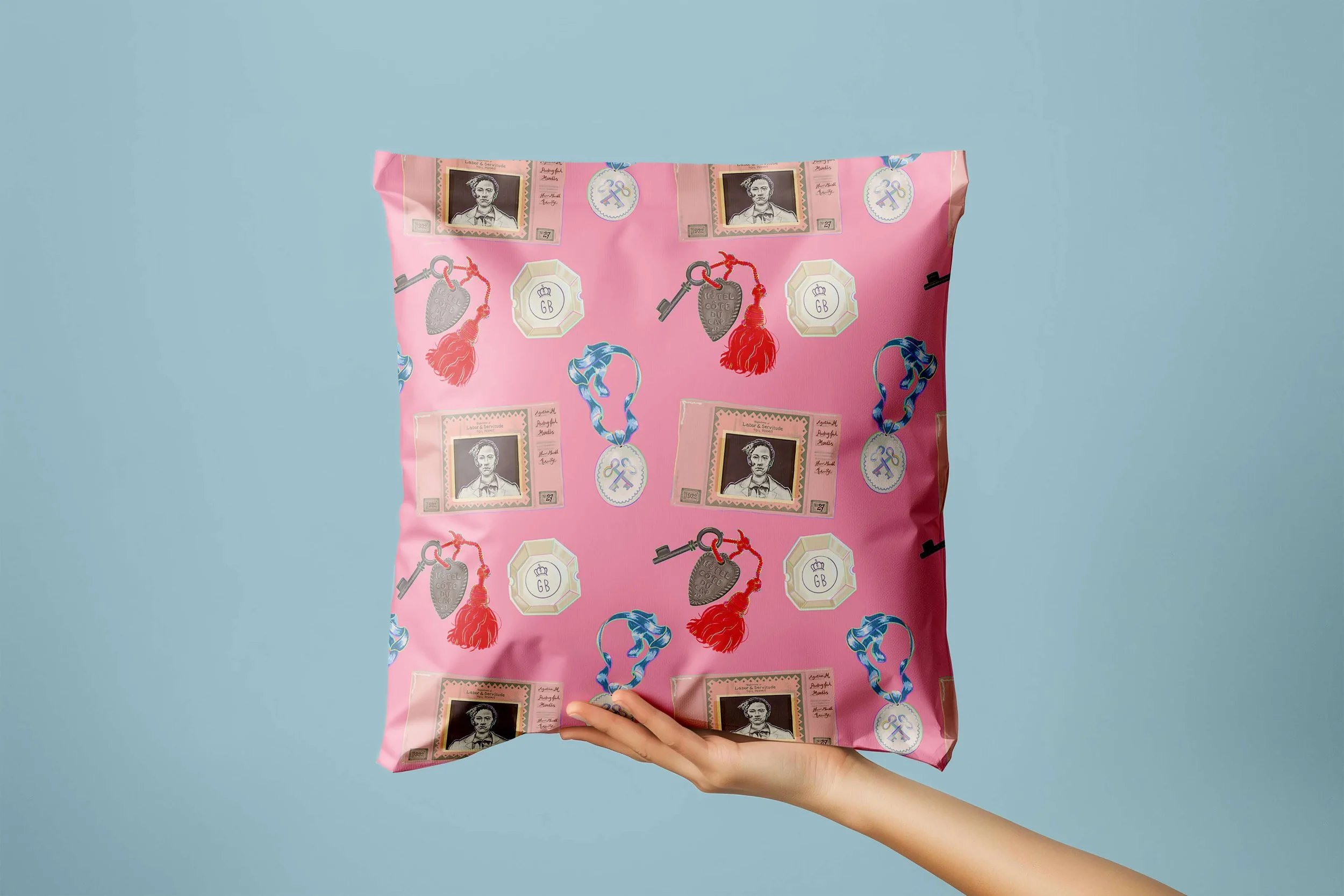 Wes Anderson The Archives objects illustrated by Klaus Pierhotski gift wrapping paper