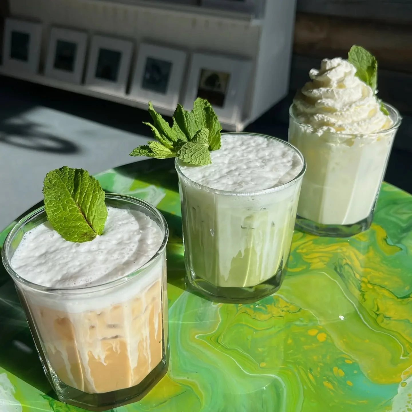 The lucky leprechaun is back. Homemade mint and vanilla syrup added to your favorite drink. Try it in a latte, matcha or kids coffee.