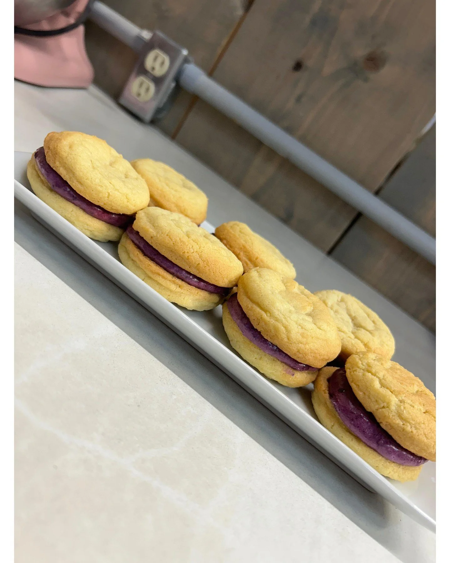 Treat yourself to our new Lemon Cookie with a delicious Blueberry Cream Cheese Filling, available today and tomorrow!