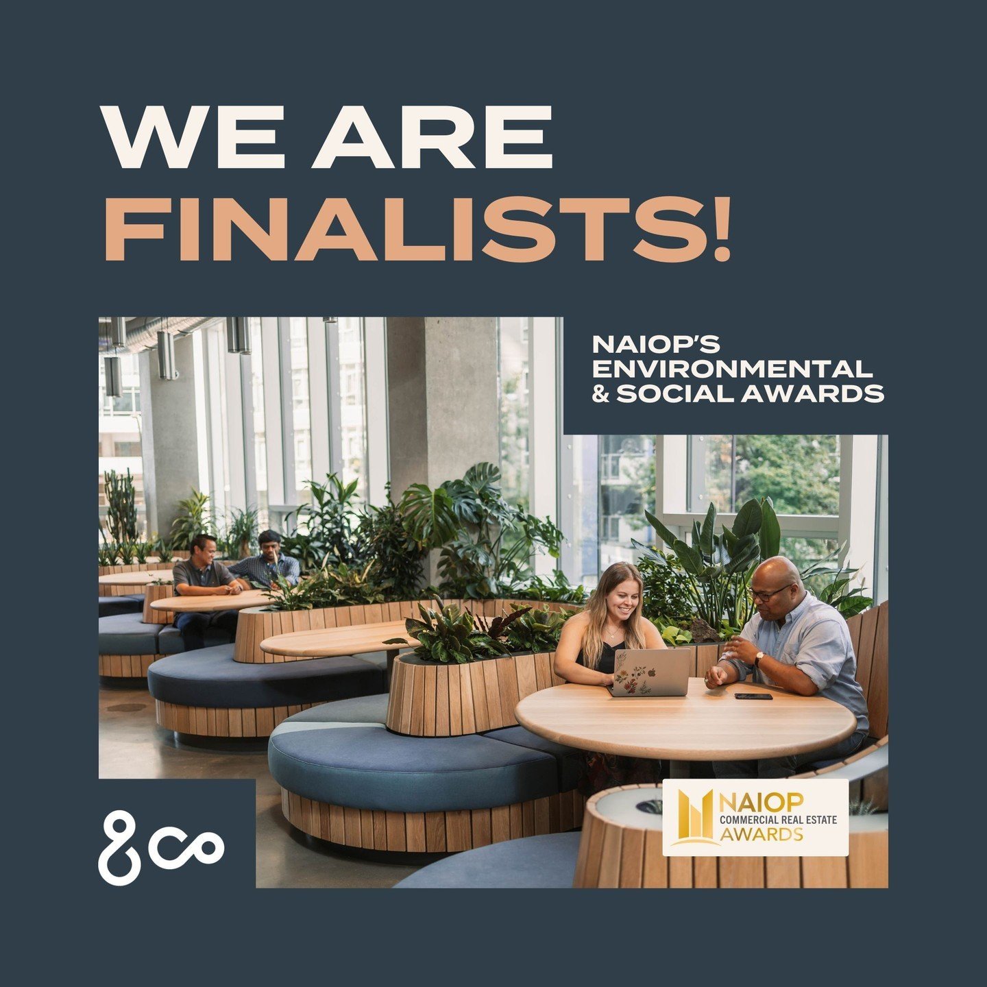 Exciting News! We're thrilled to announce that And-Co is a finalist for NAIOP Vancouver's ESG Awards! Our dedication to wellness and community, showcased through our WELL Certification, has earned us this recognition. Huge thanks to our amazing team 