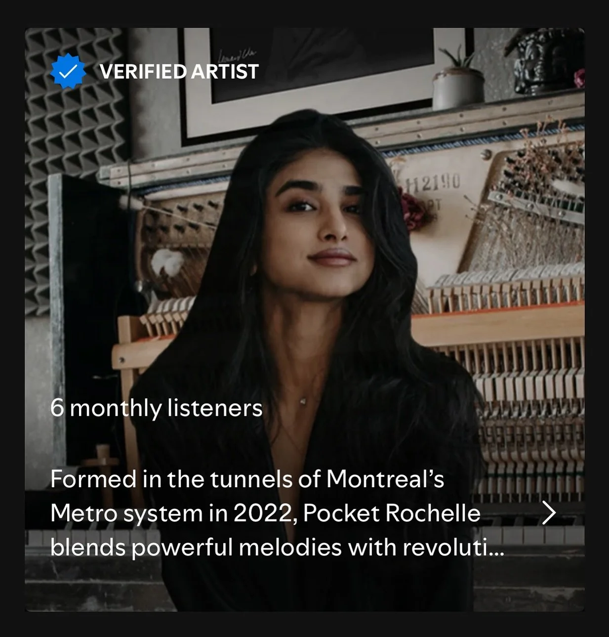 We&rsquo;re the real deal according to Spotify. Officially verified! Help us raise that monthly listener count so we can afford a west coast tour!