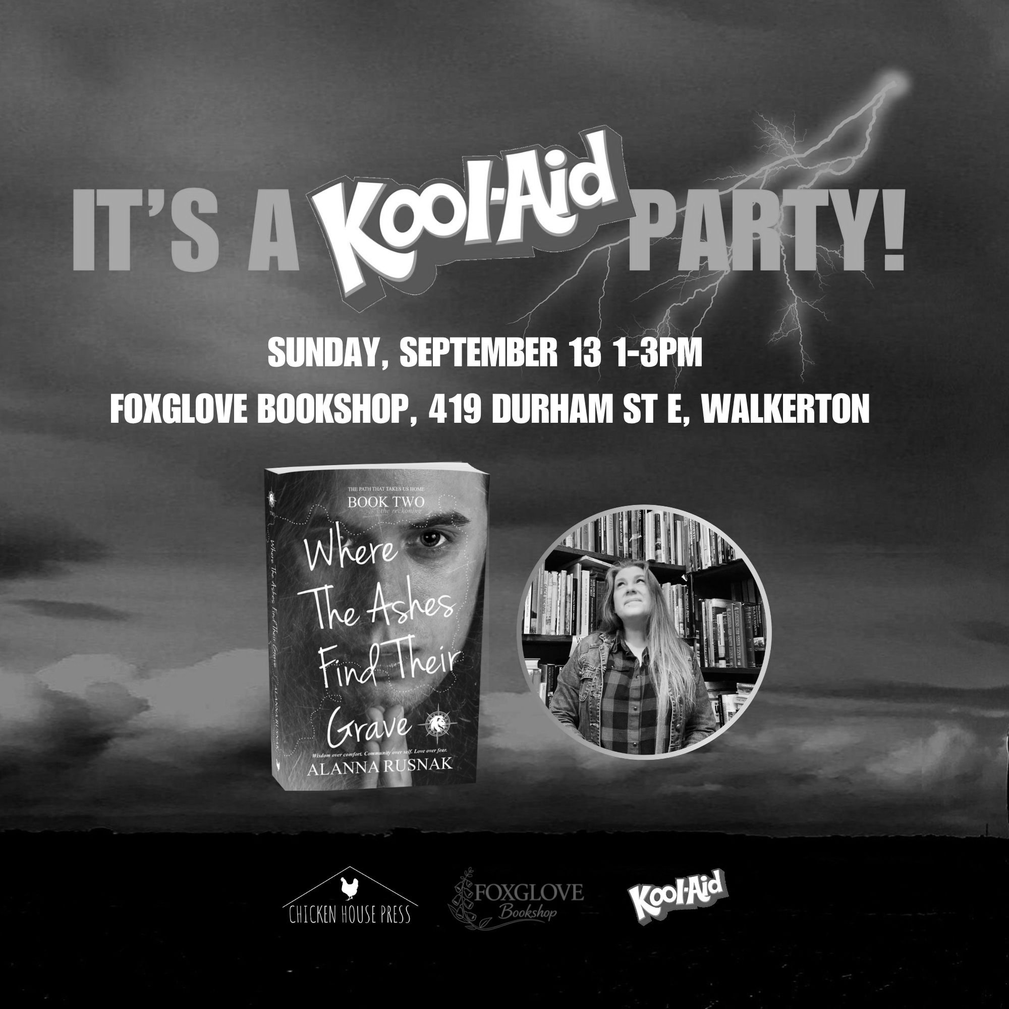 WTAFTG BOOK TOUR: Kool-Aid Party @ Foxglove Bookshop, Walkerton