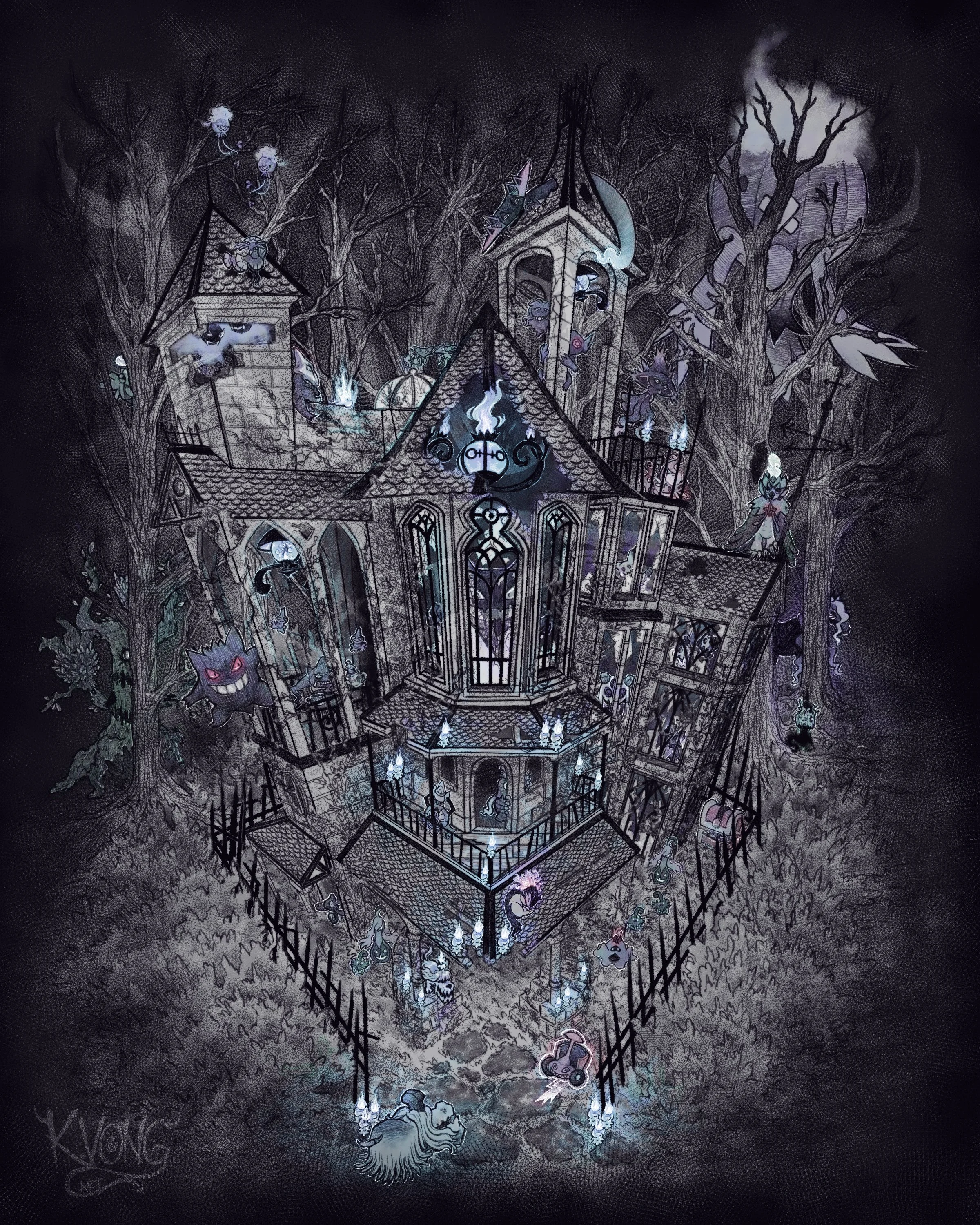 Ghost Pokémon Haunted Mansion 2024