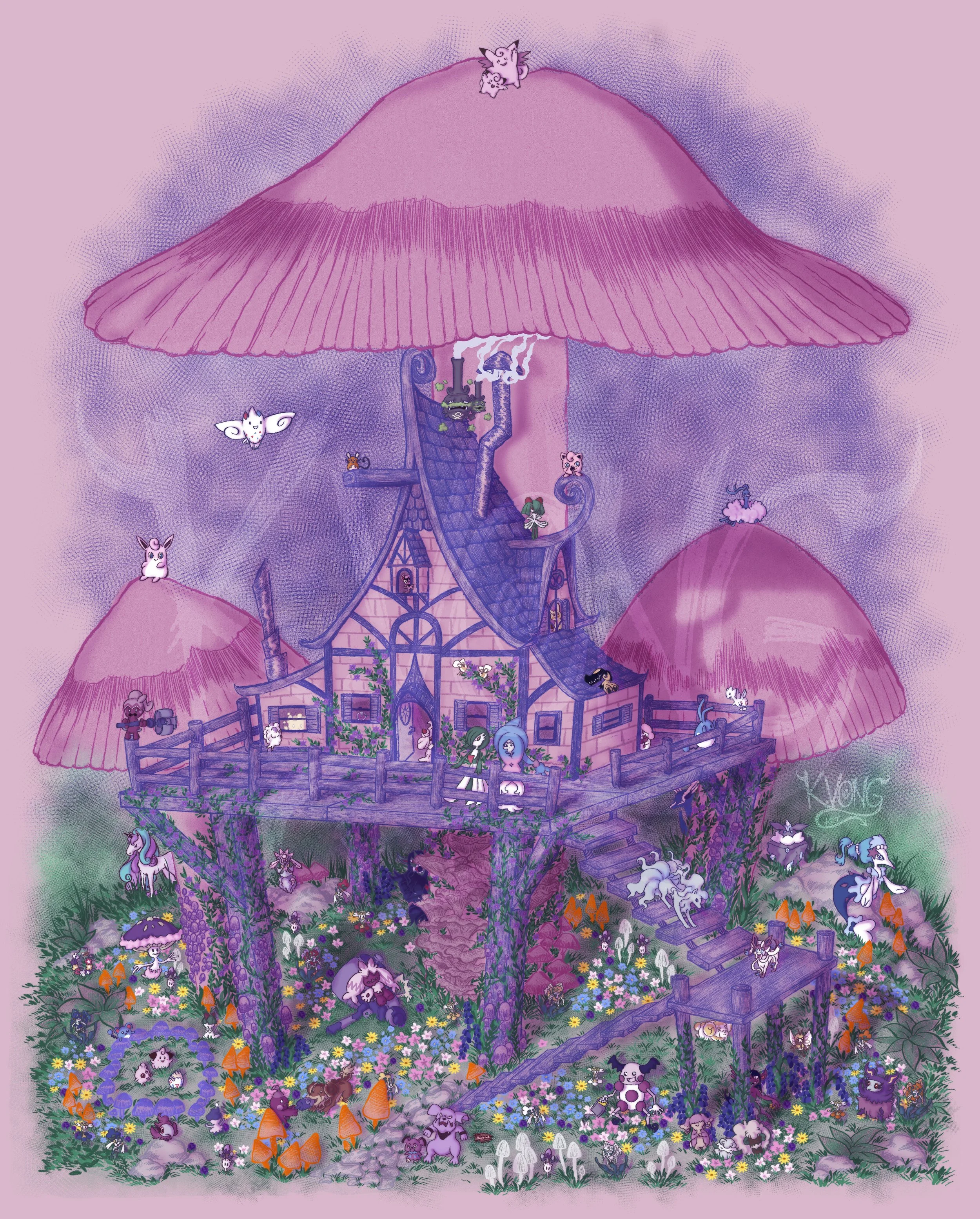Fairy Pokémon Mushroom Cottage 2024