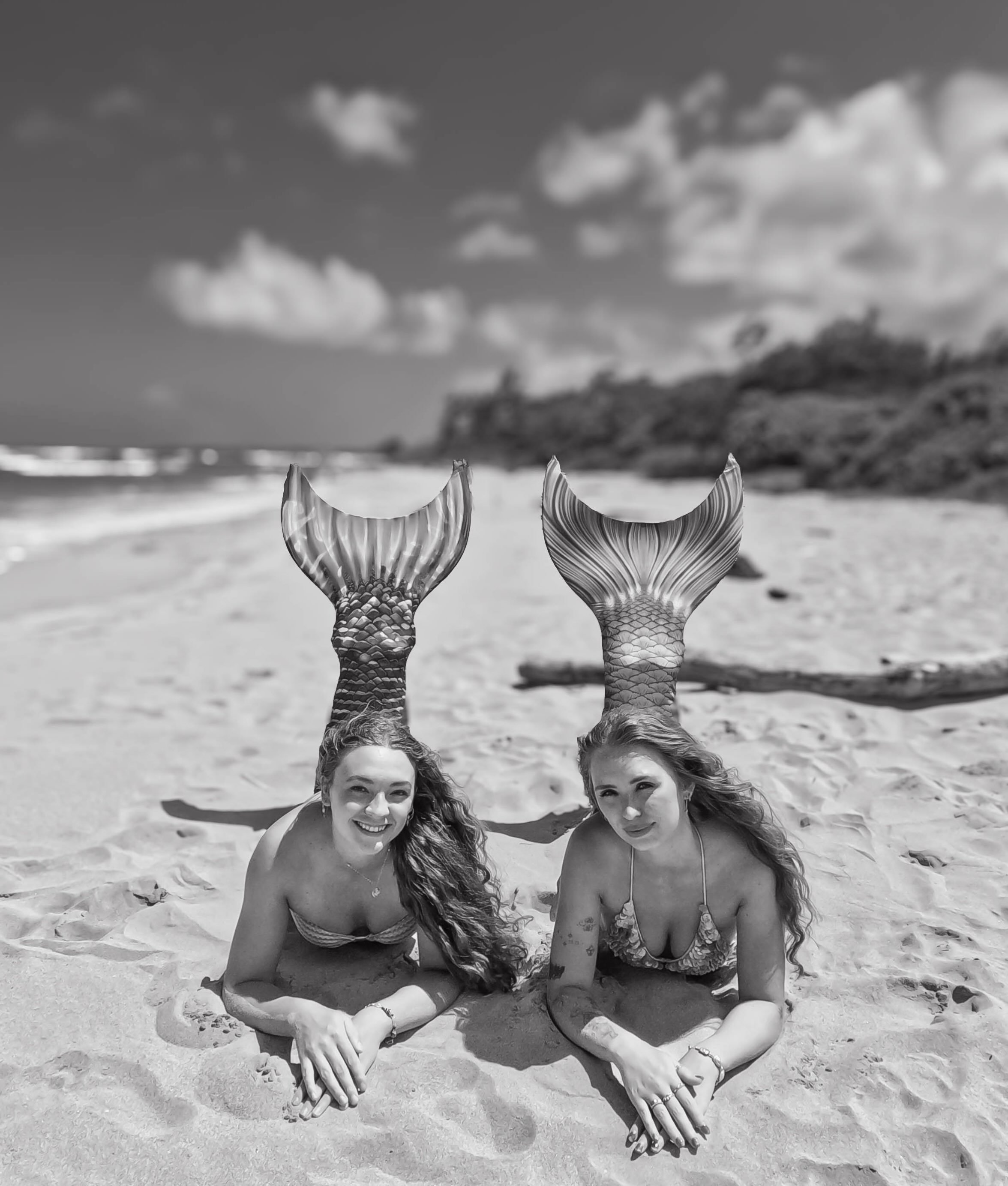 Two beautiful mermaid seastars on the beach 🔱

🧜&zwj;♀️ @mertailor 

#kauaimermaidexperience #kauai #kauaihawaii #kauaimermaids #mermaids