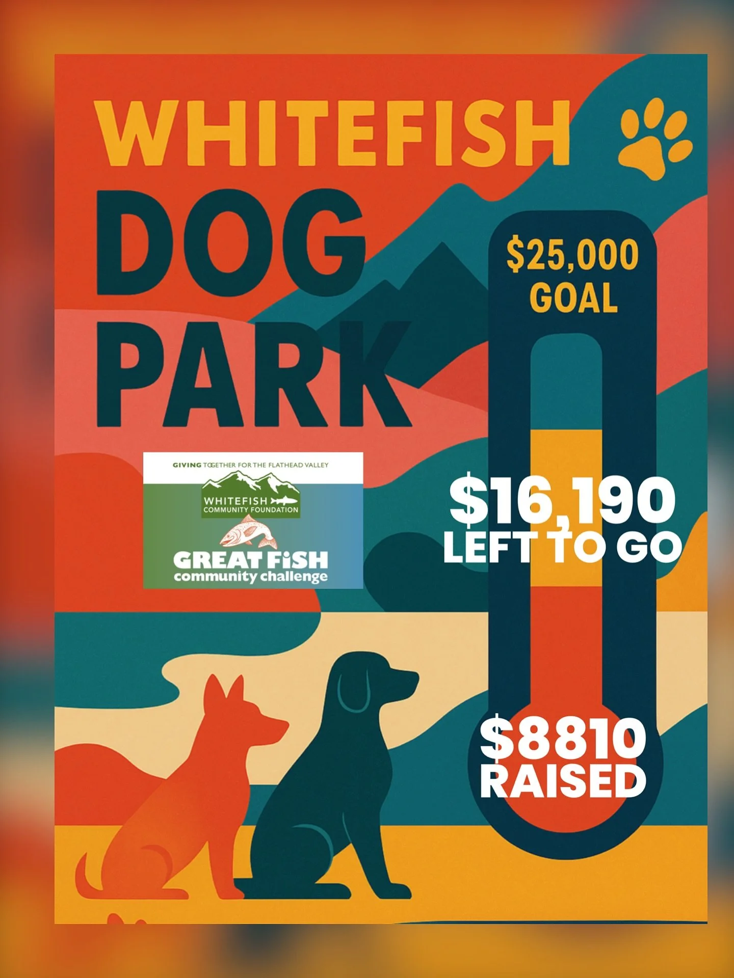 $16,190 left to go!

Huge heart felt thank you to all our generous donors who have given thus far. We know there is such a thing as donor fatigue and we we want you to know how much we appreciate you. 💓💓💓