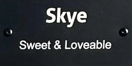 Memorial Garden - Two lines of text