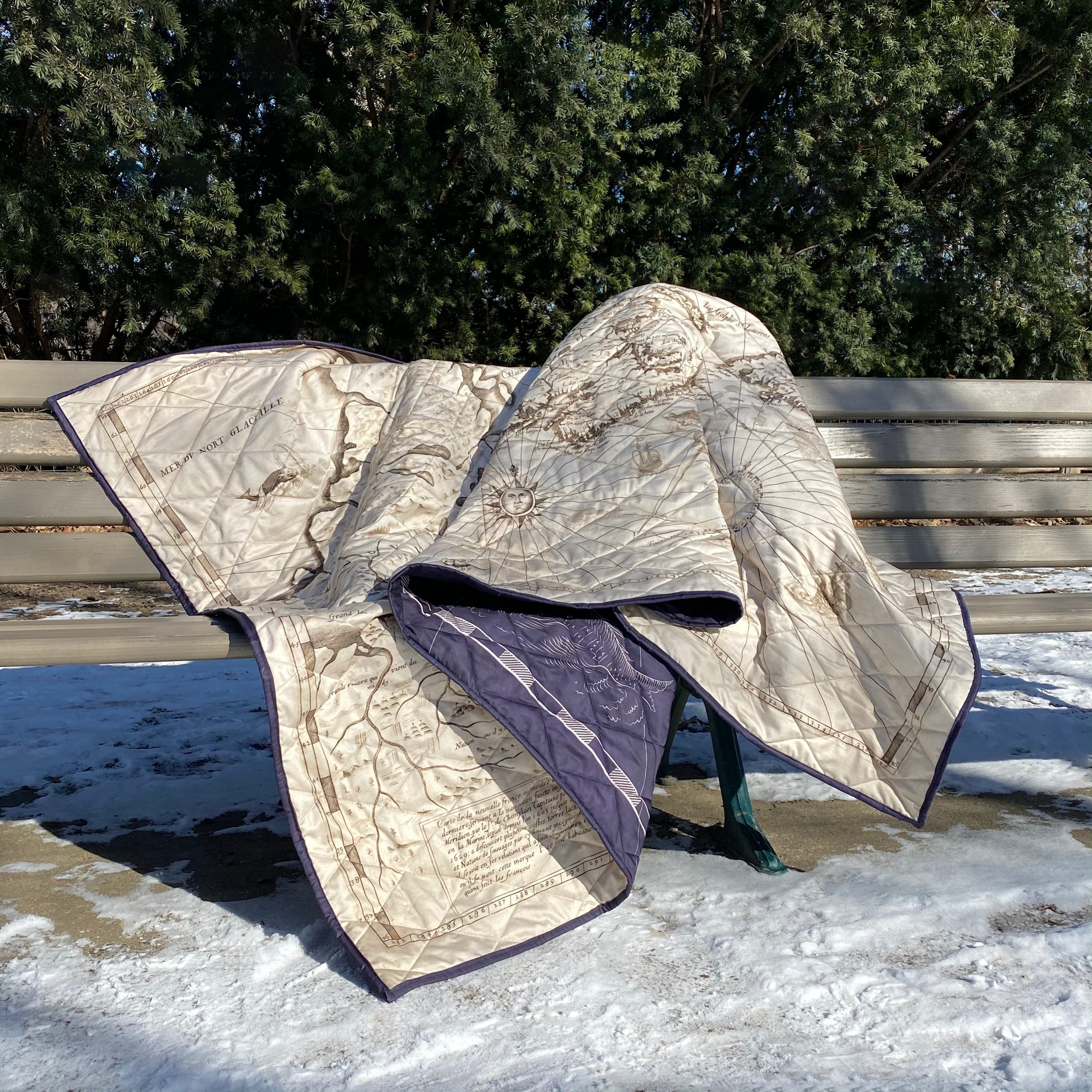 Champlain Map Quilt, Limited Edition, 2022