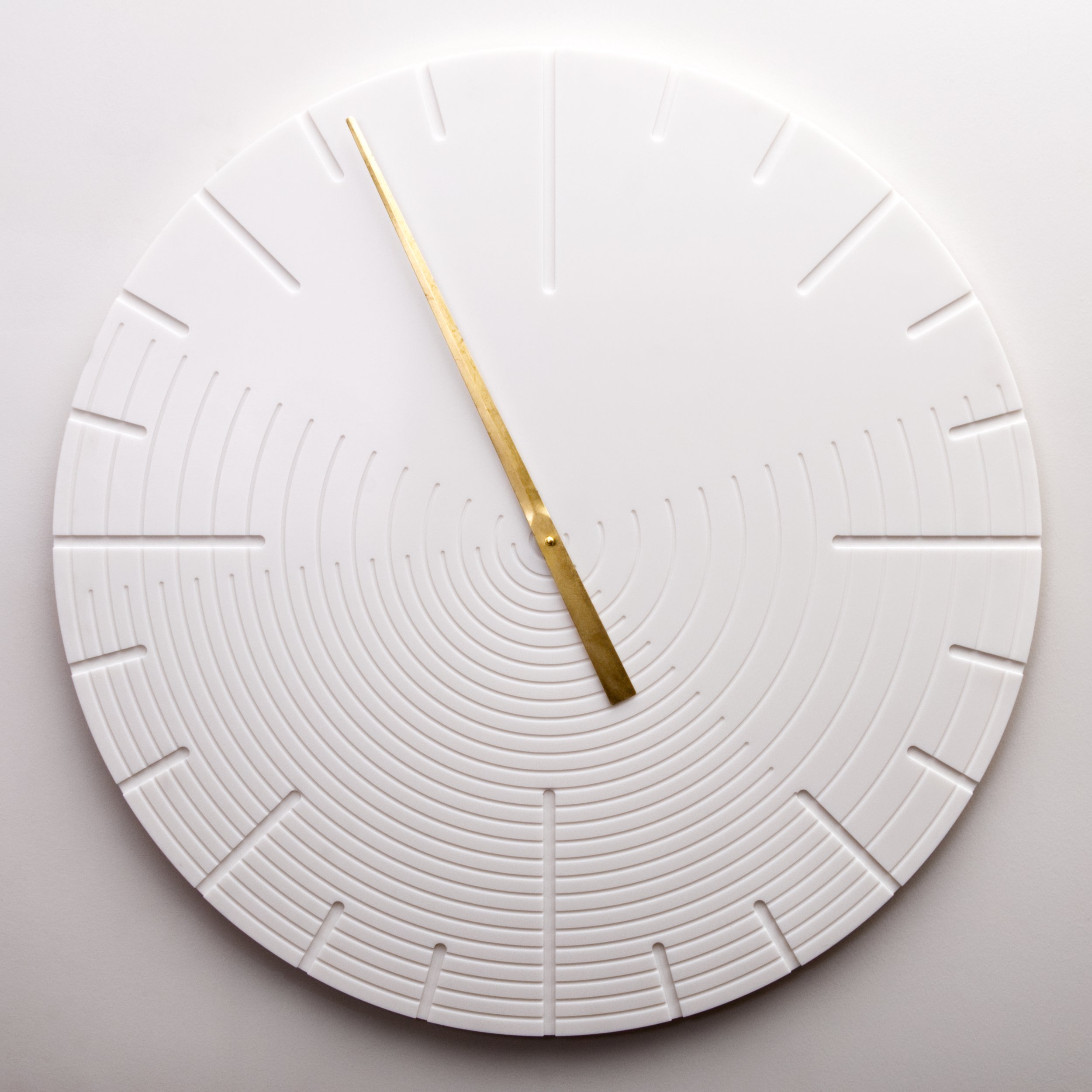 Solstice Clock, CNC carved 24h clock, 2019