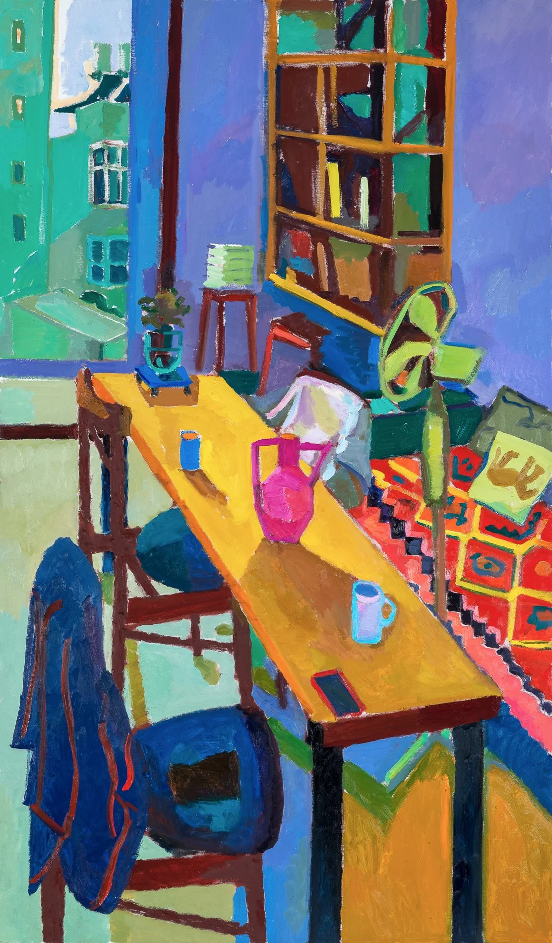 01_05_Natalia Zourabova_1. Zourabova Natalia ,Yellow table, 2023, 140 x 230cm - Natalia Zourabova.jpg