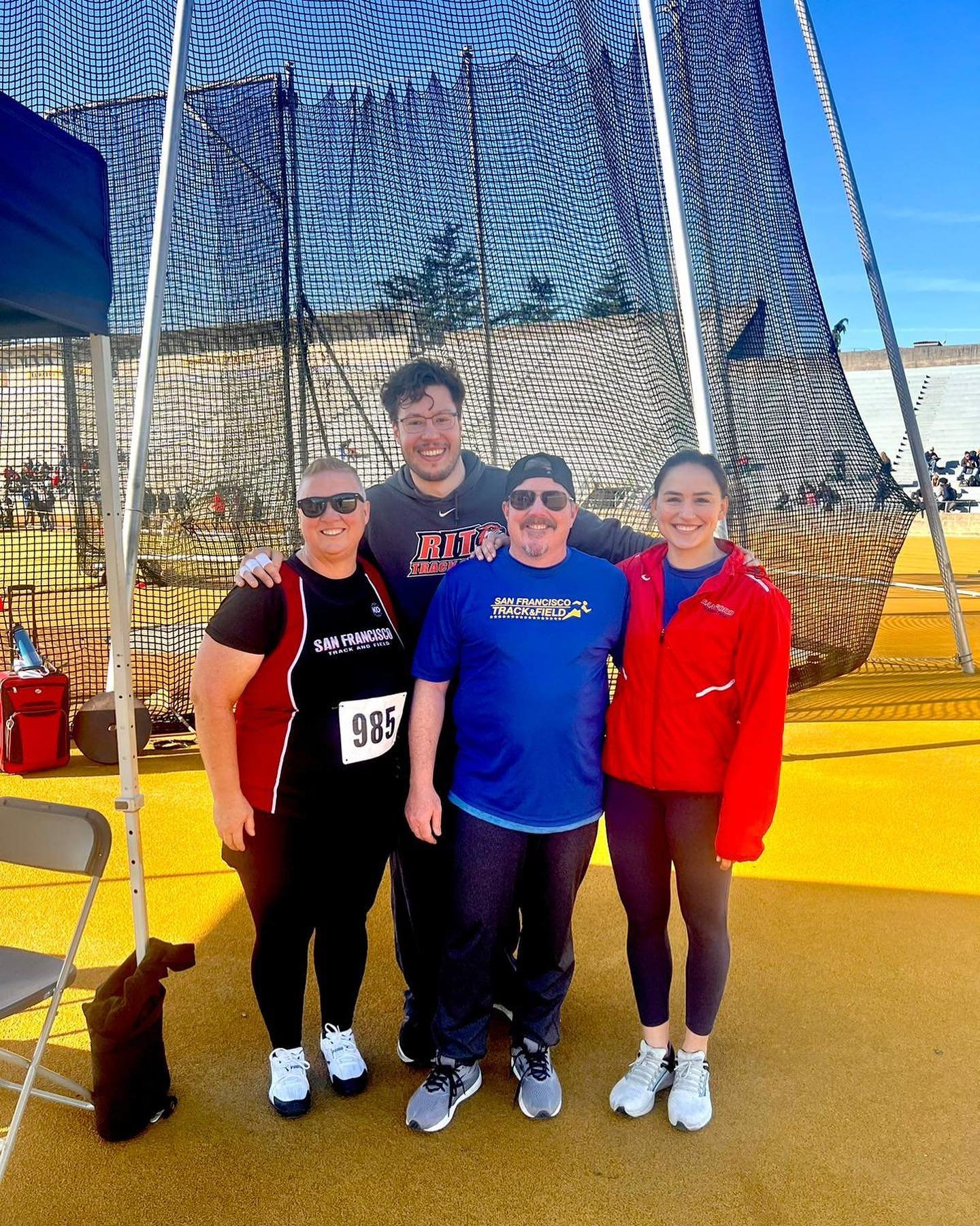 Having fun and throwing the sh*t out of it! Thanks to @caltfxc for hosting the all-comers meet! #hammerthrow #shotput #discus #sftrackandfield #trackandfield