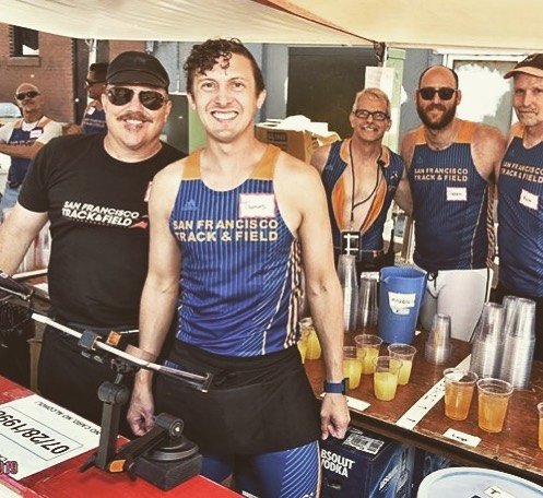 We were work&rsquo;n hard at our Dore Alley Beverage Booth 💪. Thank @folsomstreetevents for the opportunity. 😎
.
.
.
#upyouralley #doreally #fundraiser #trackandfield #sftfc