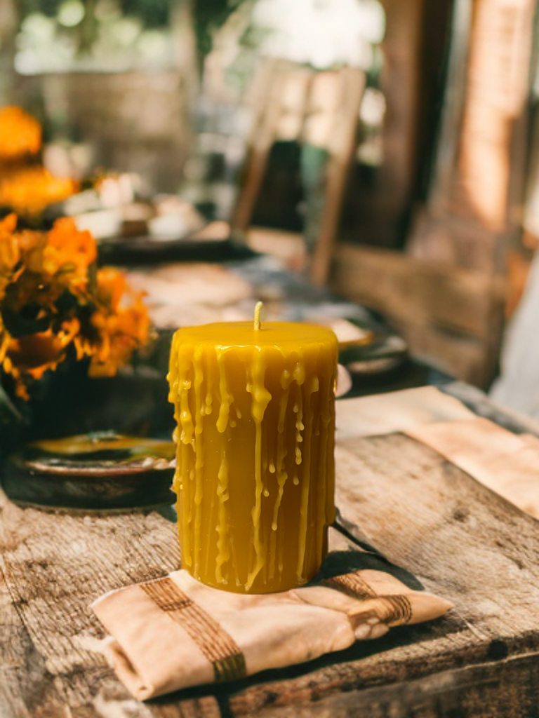 Beeswax Pillar Candle