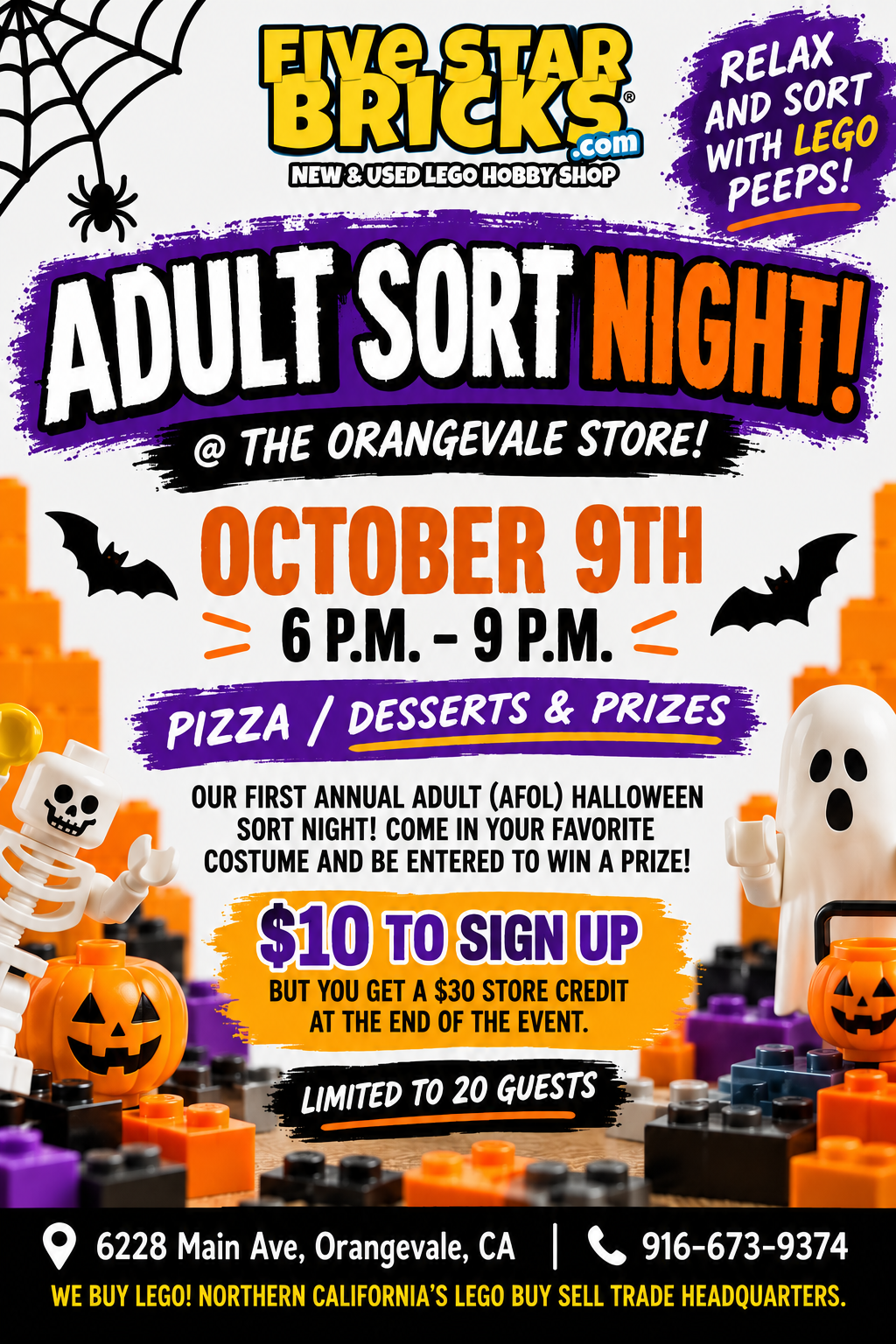 AFOL Adult Halloween Sort Night