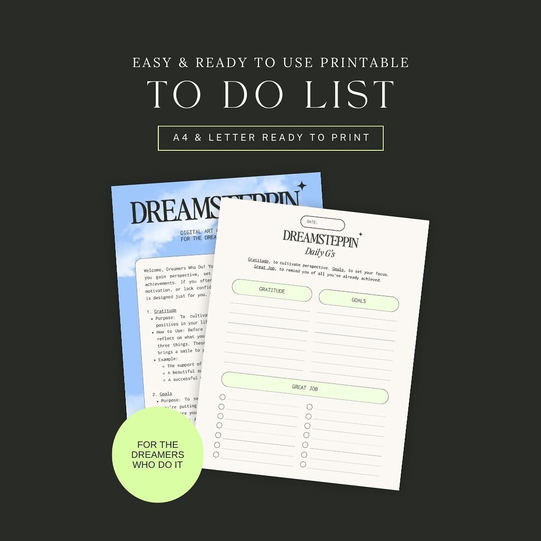 Unlock your full potential with our unique Daily G&rsquo;s To-Do List &ndash; created out of our own necessity, after feeling overwhelmed and under-appreciative. This is the ultimate daily planner designed for those who struggle with feeling overwhel