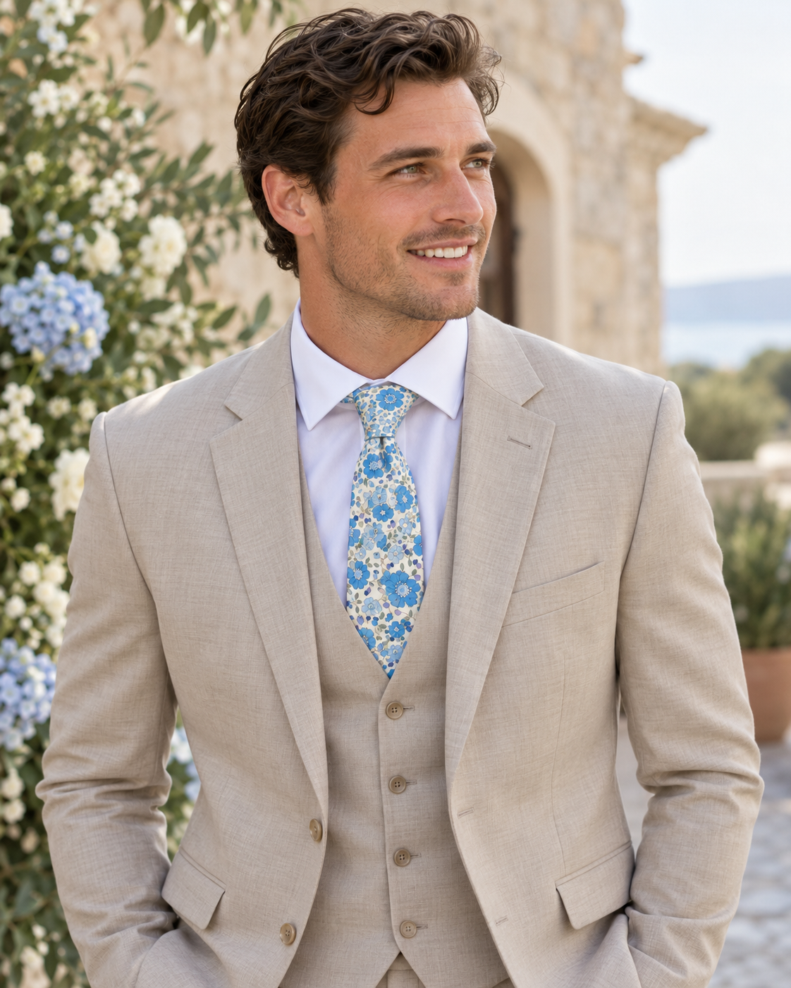 Blue Danube Cotton Tie
