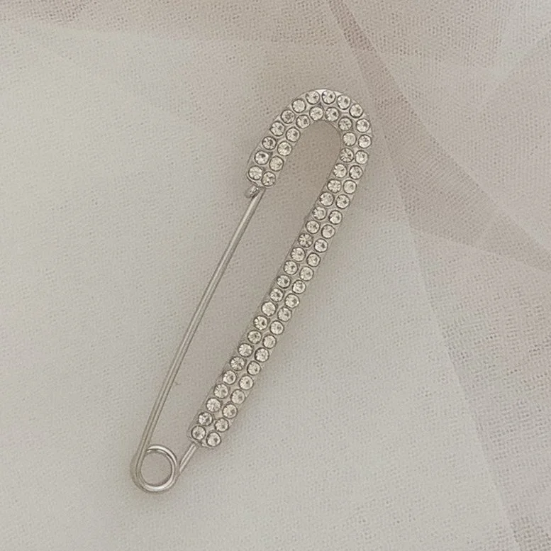 Bridal Dress Train Pin - Rhinestone bling