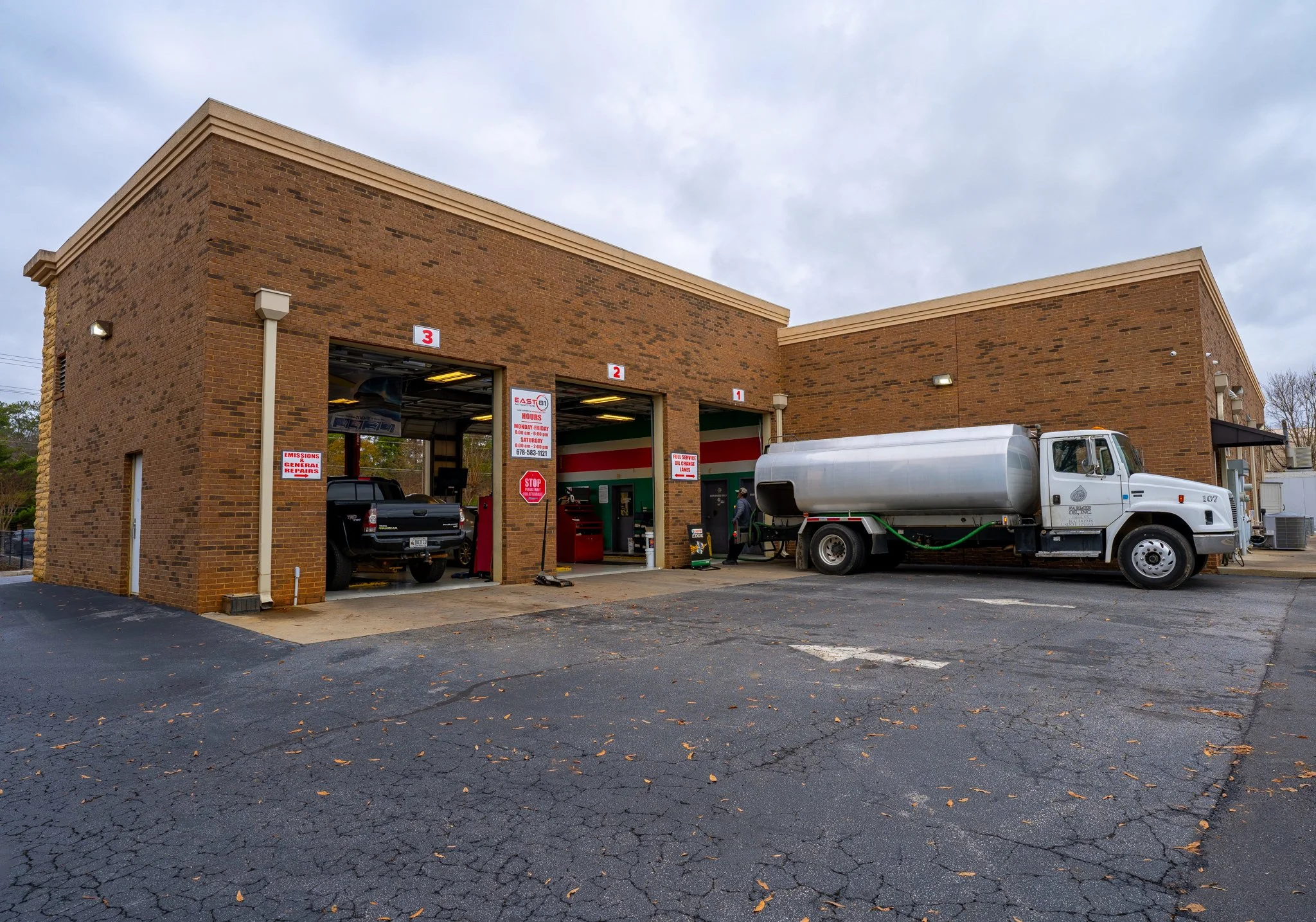 Commercial building exterior captured professionally for real estate marketing