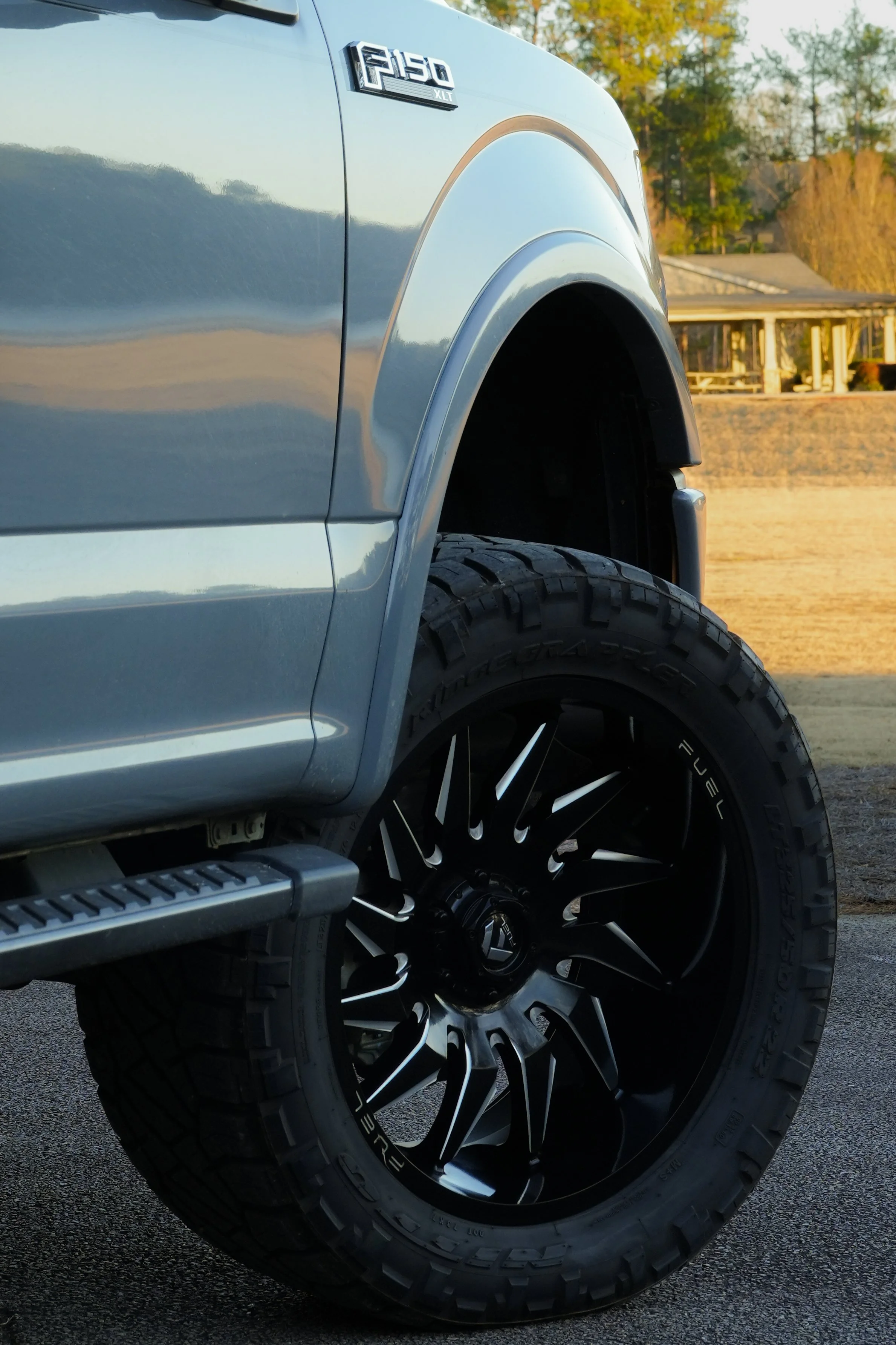 Truck Rim Parked on Street Photographed Professionally