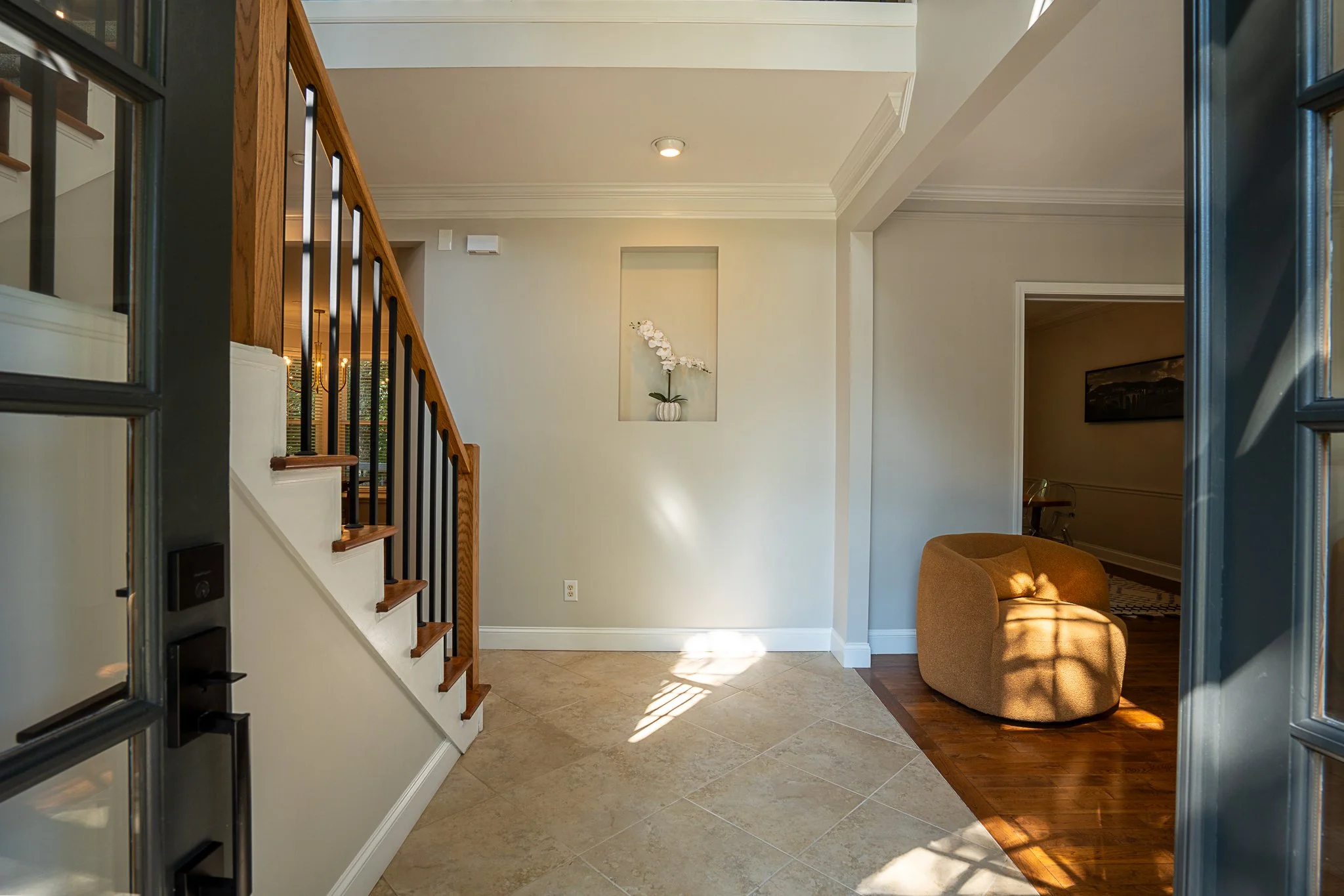 Entryway interior photographed professionally for real estate listing in Buford GA