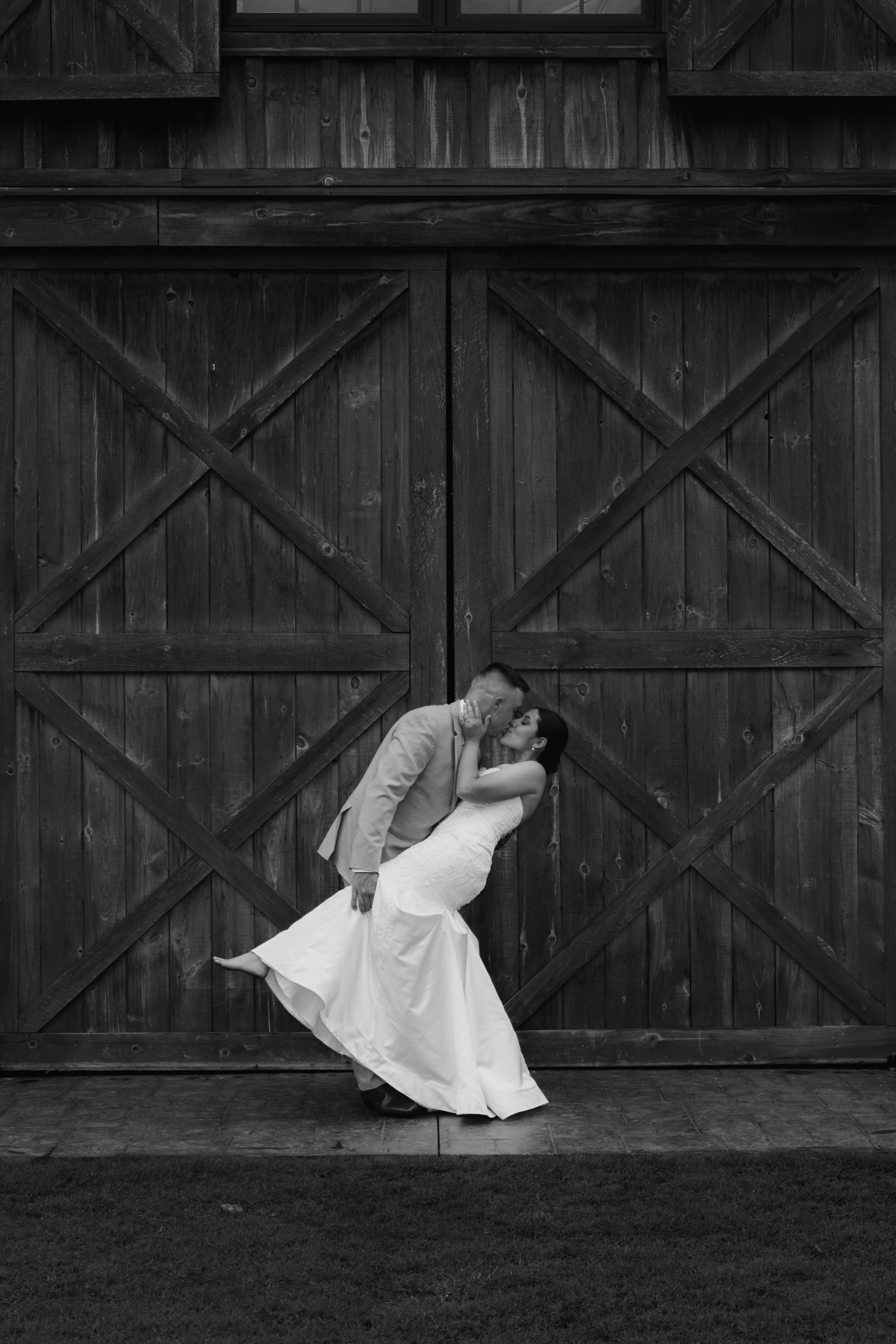 Elegant posed wedding portrait with natural light in North Georgia