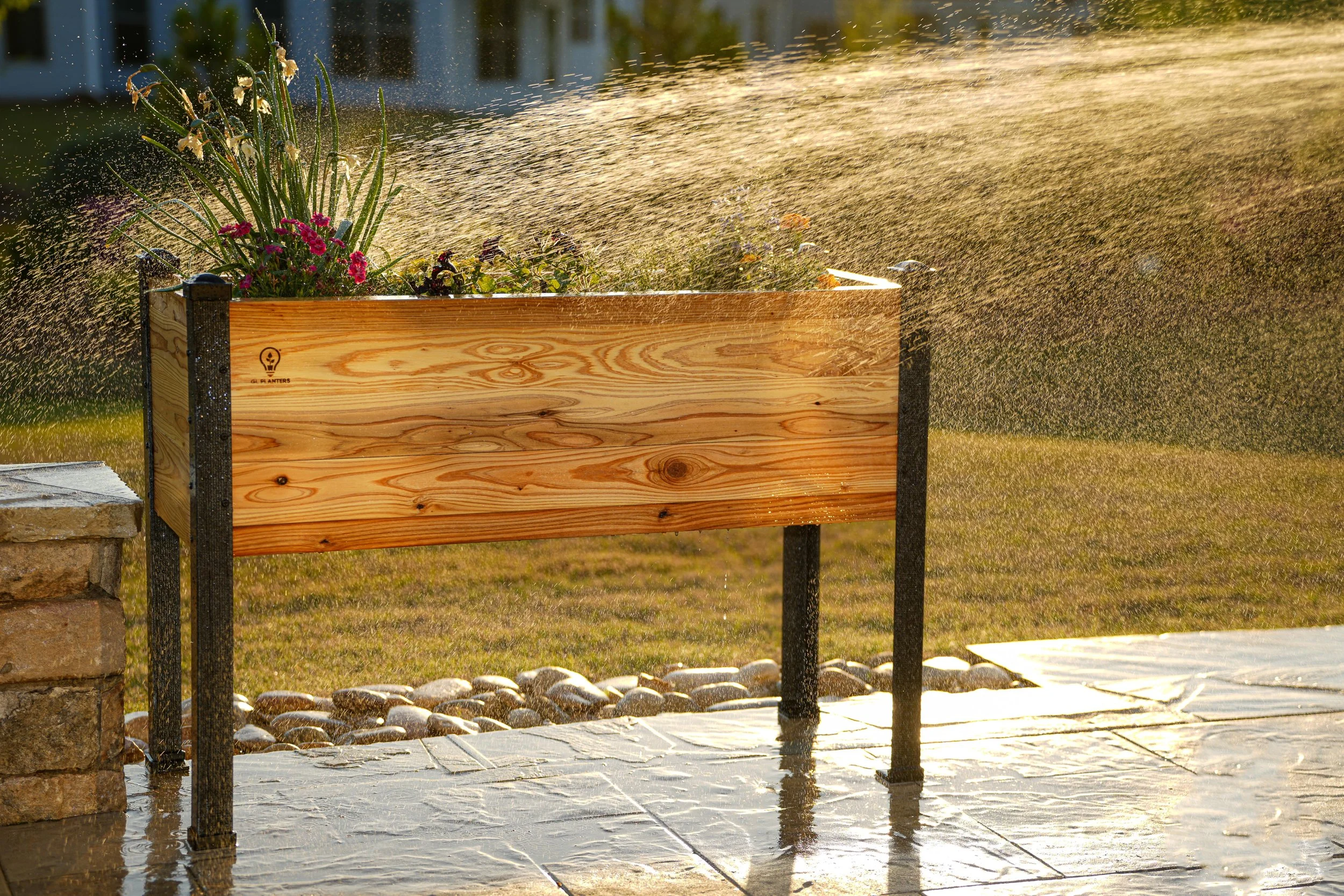 Ceramic garden planter pot on white background captured for online store