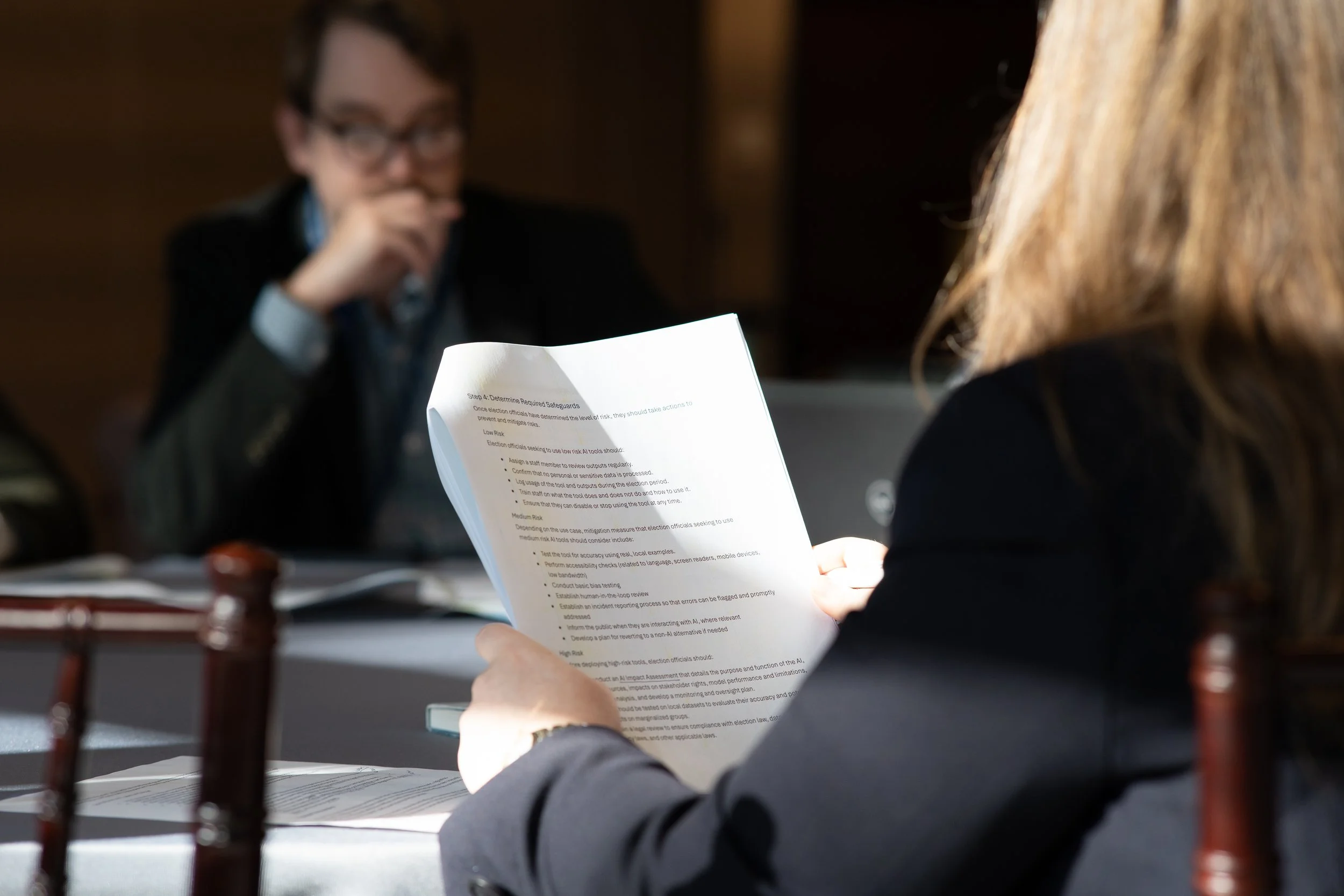 Business professionals attending networking event in Lawrenceville