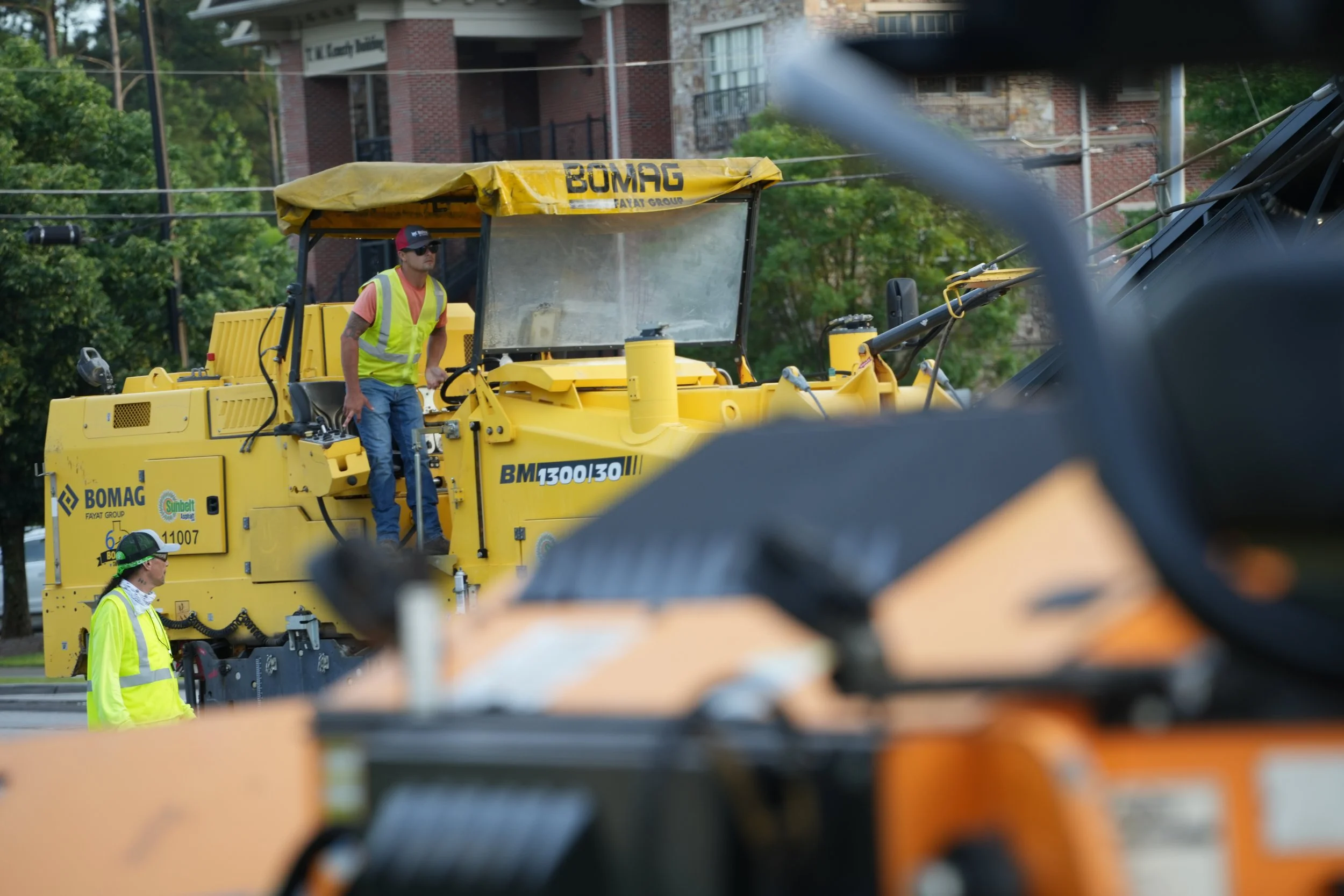 Local roadwork construction improving roadway conditions in Buford
