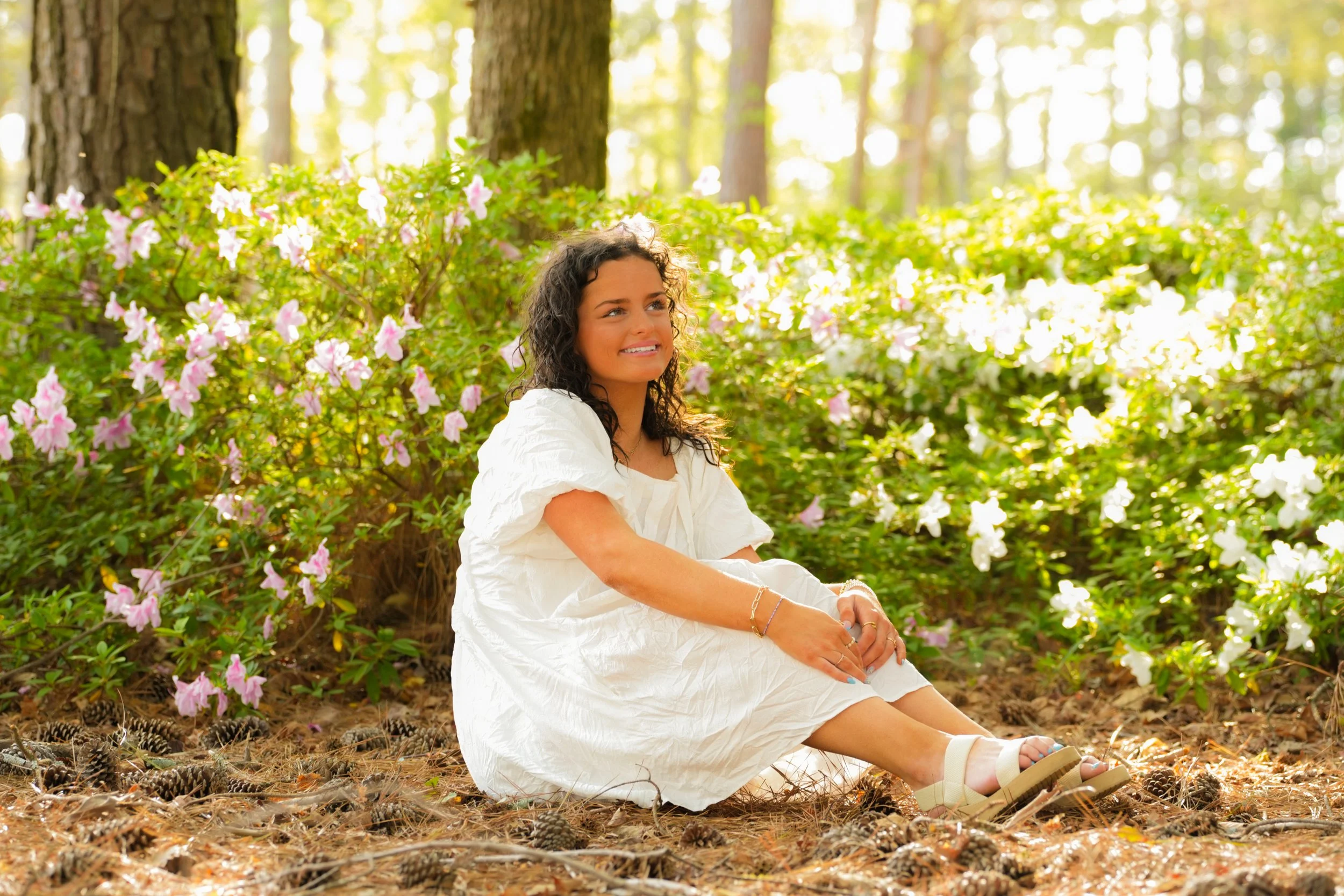 High School Senior Portrait Session Outdoors In Buford GA
