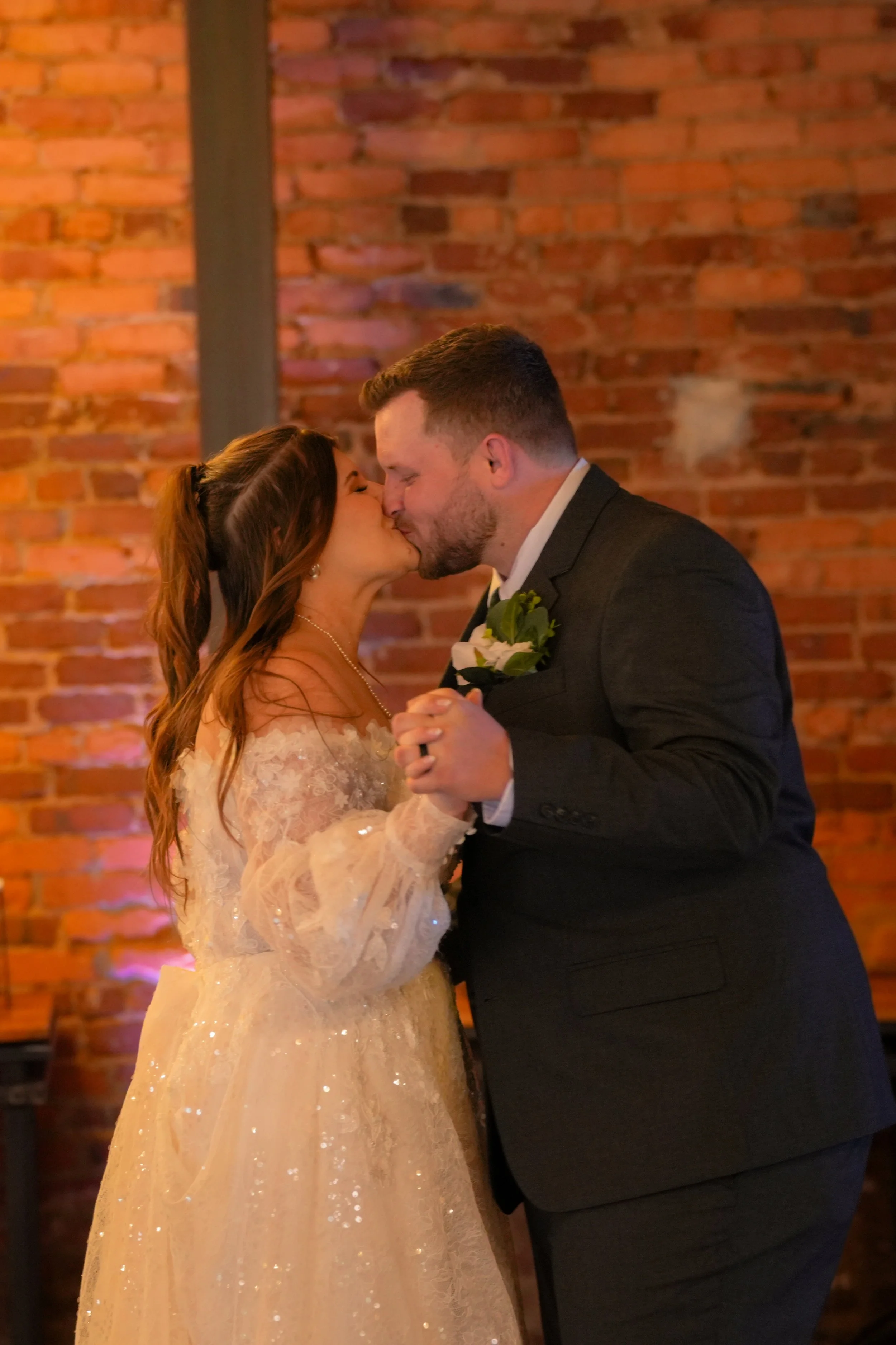 Wedding reception candid moment captured in North Georgia