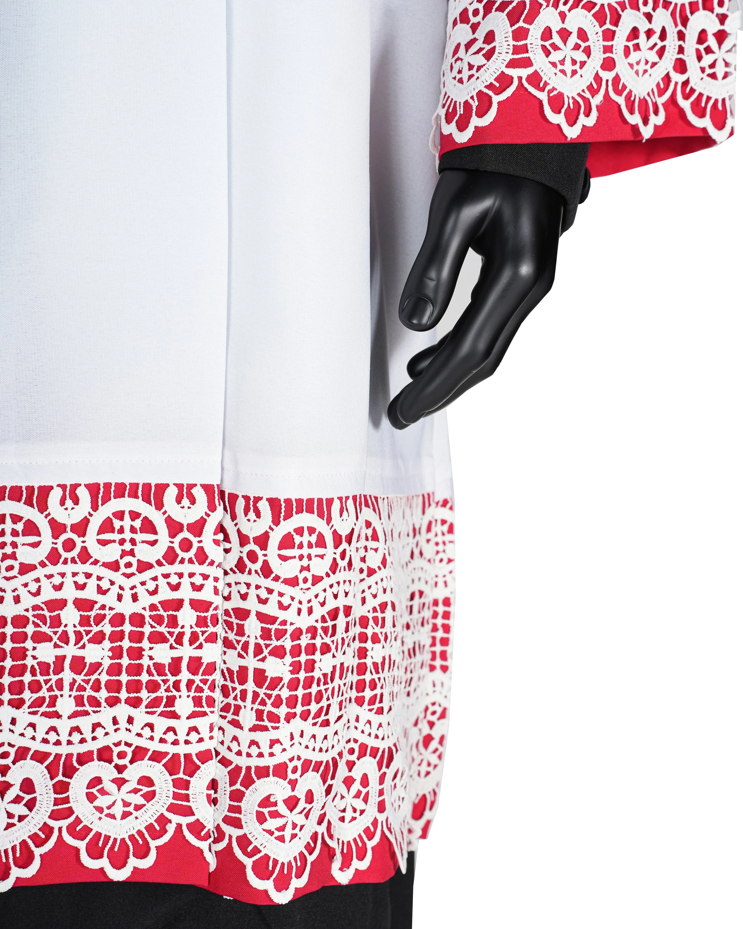 Religious vestment garment photographed for clergy apparel retail