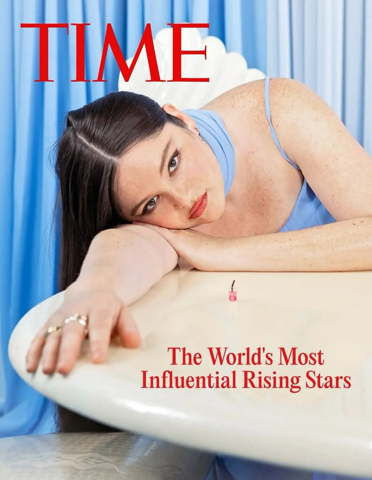 ✨ @megsstalter shot at The Powder Room Studio LA 
From our walls to the cover of @time &mdash; serving comedy, glamour, and pure star power✨
