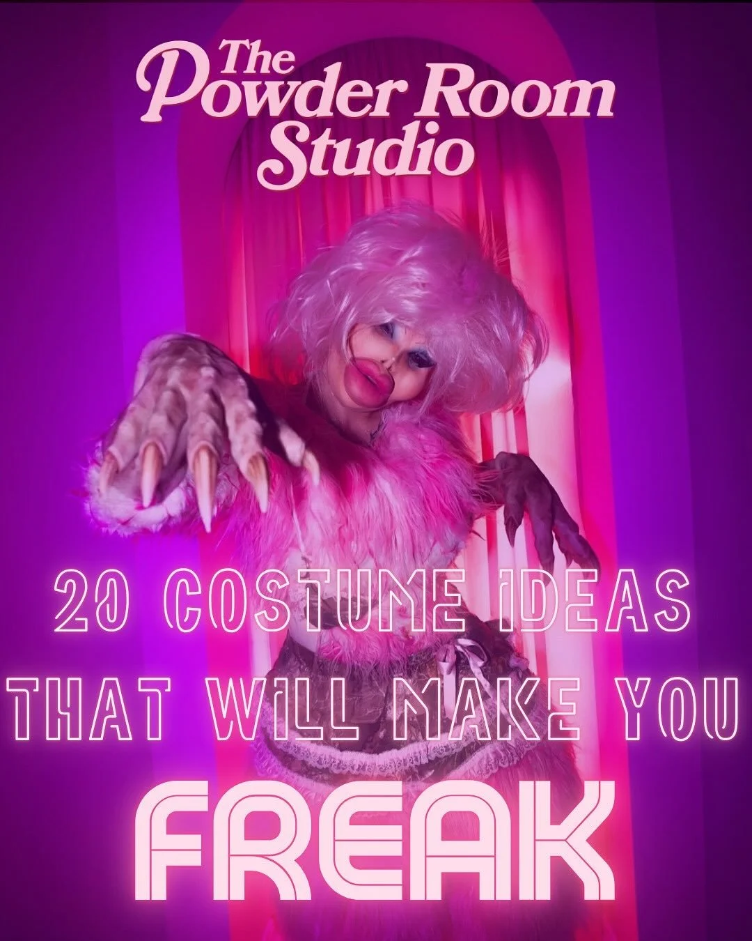 👻 Powder Room Presents: 20 Halloween Costumes That&rsquo;ll Make You Freak Out! 🎃✨ Dive into our spookiest, most fabulous looks ever shot at the studio and get inspired for your own hauntingly chic style. Book your Halloween shoot with us today and