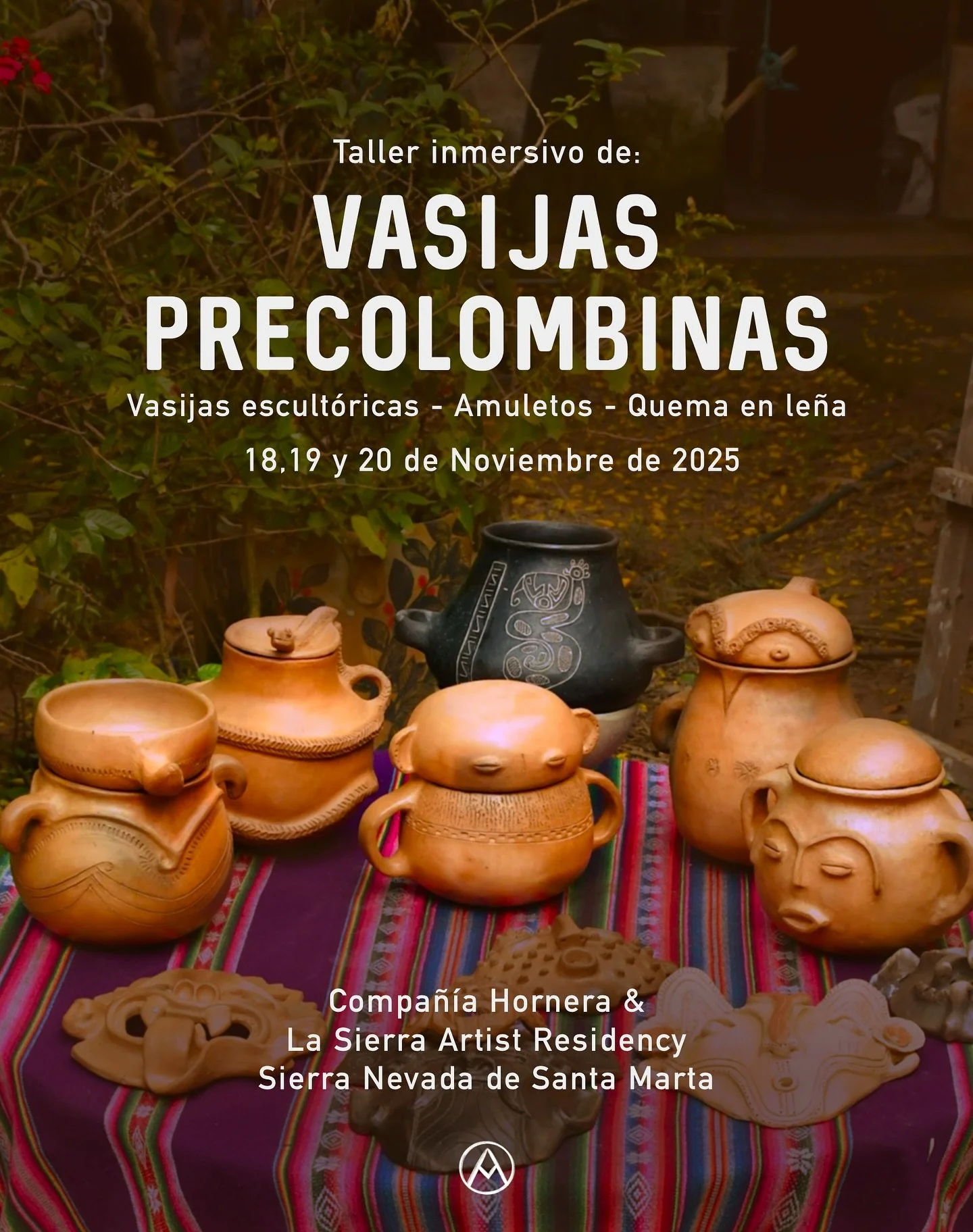 ✨Vasijas Precolombinas✨
Taller inmersivo: Vasijas escultóricas, amuletos y quema en leña
18, 19 y 20 de Noviembre
Durante 3 días intensivos modelaremos vasijas escultóricas y amuletos con la guía de Compañ&