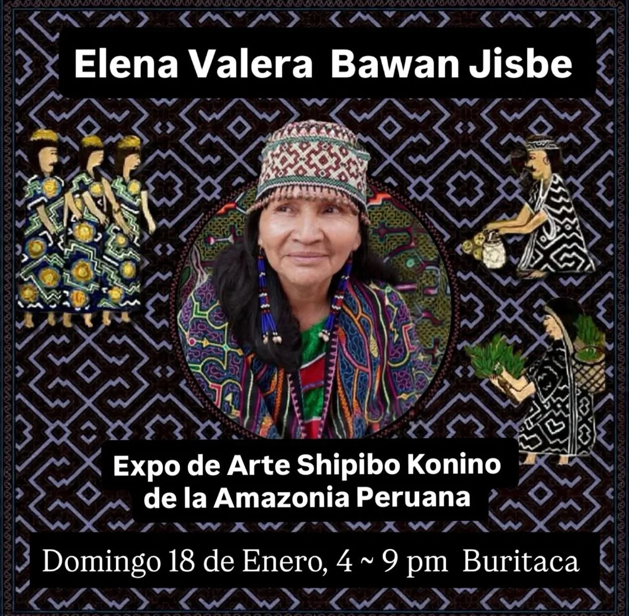 ✨ Invitaci&oacute;n especial ✨

La Casa de Creaci&oacute;n abre sus puertas para recibir a la maestra Elena Valera V&aacute;squez (Bawan Jisb&euml;) @elenavalera.shipibo 
artista, investigadora y mujer medicina Shipibo-Konibo, quien nos visita desde 