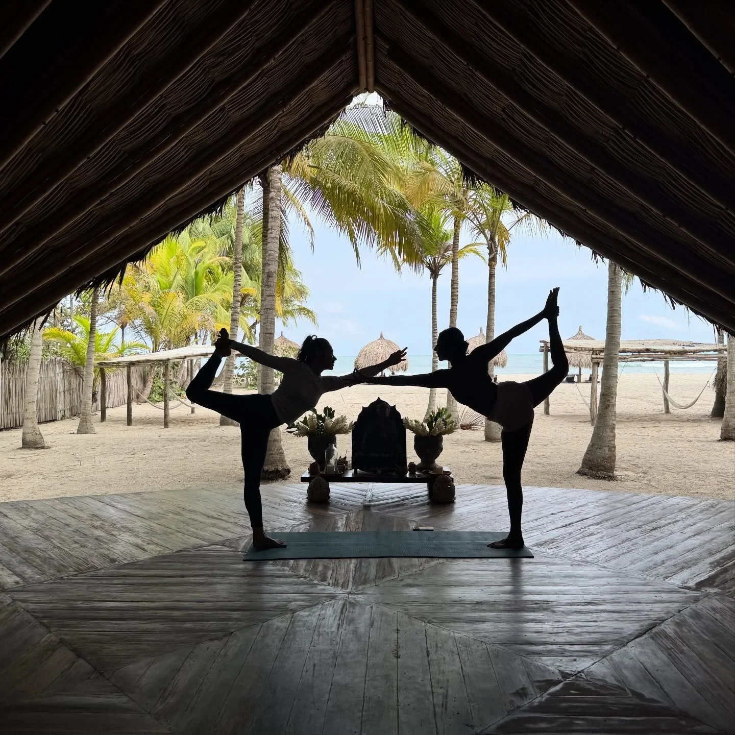 With love, gratitude, and a heartfelt intention, every yoga asana practice begins at Gitana.
Hands resting on the heart, eyes gently closed, and conscious breathing guiding us inward.

With each movement, another thought dissolves, slowly transformin