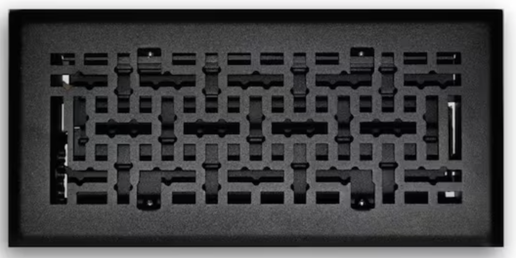 Modern Matte Black Floor Diffuser 