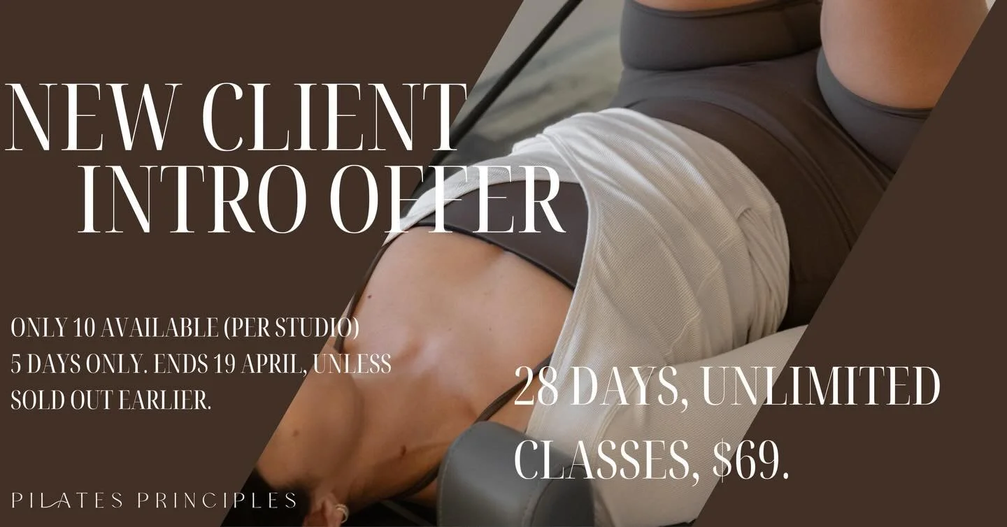 Once the chaos of school holidays passes - it&rsquo;s time for you.

To support this and for a limited time, our new client introductory offer is available at a rate we don&rsquo;t offer very often..

🏃&zwj;♀️ 28 days unlimited* Reformer Pilates for