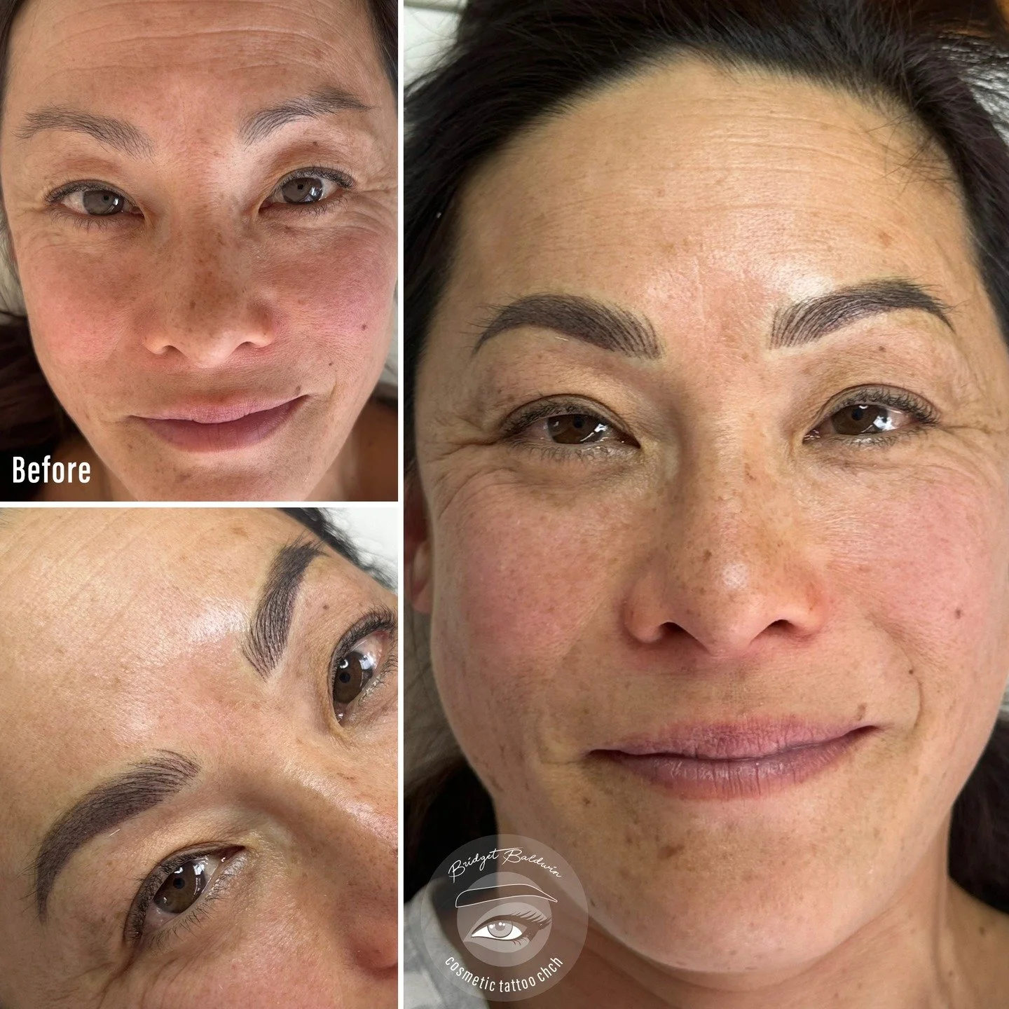 My absolute new favourite procedure! Combination Brows are fluffly hairstrokes at the front and filled in tails > body. 
Structure, shape, definition and natural goals all rolled into one.
No filter.
No photoshop.
#bestbrowtattoo
#combinationbrow