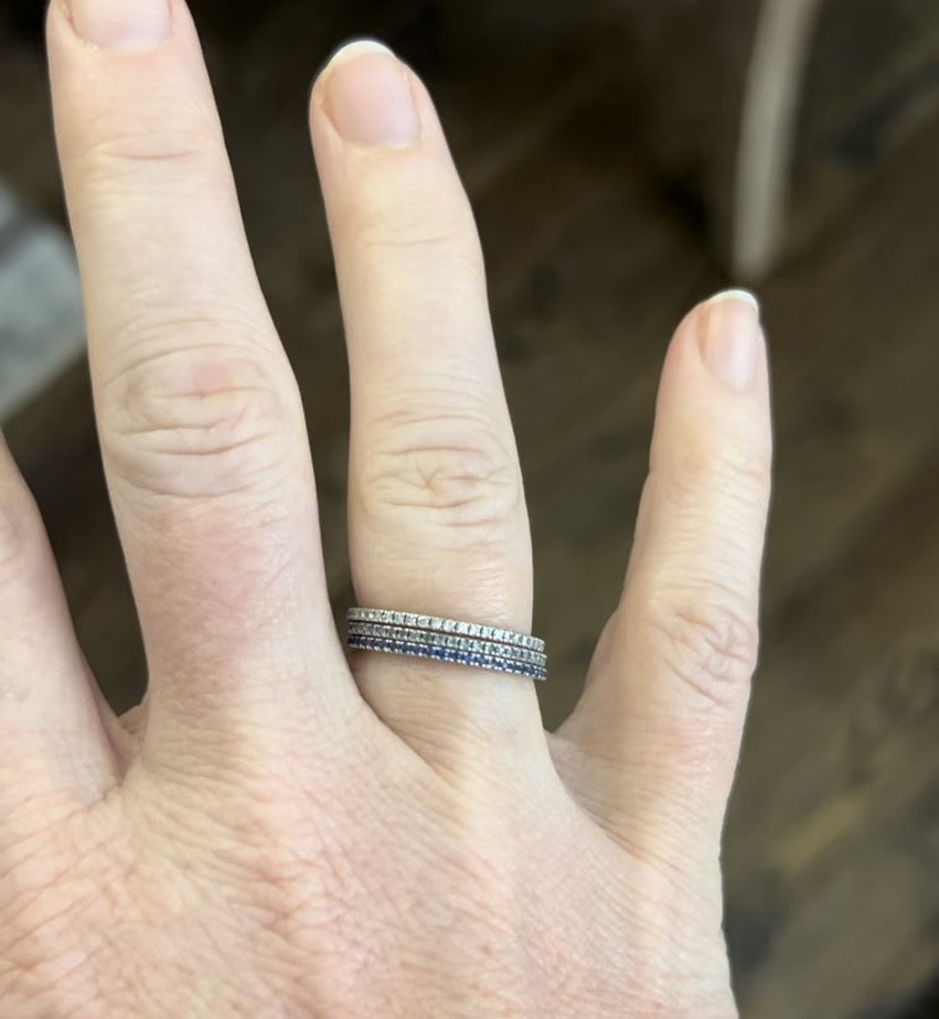 Birthstone ring stack