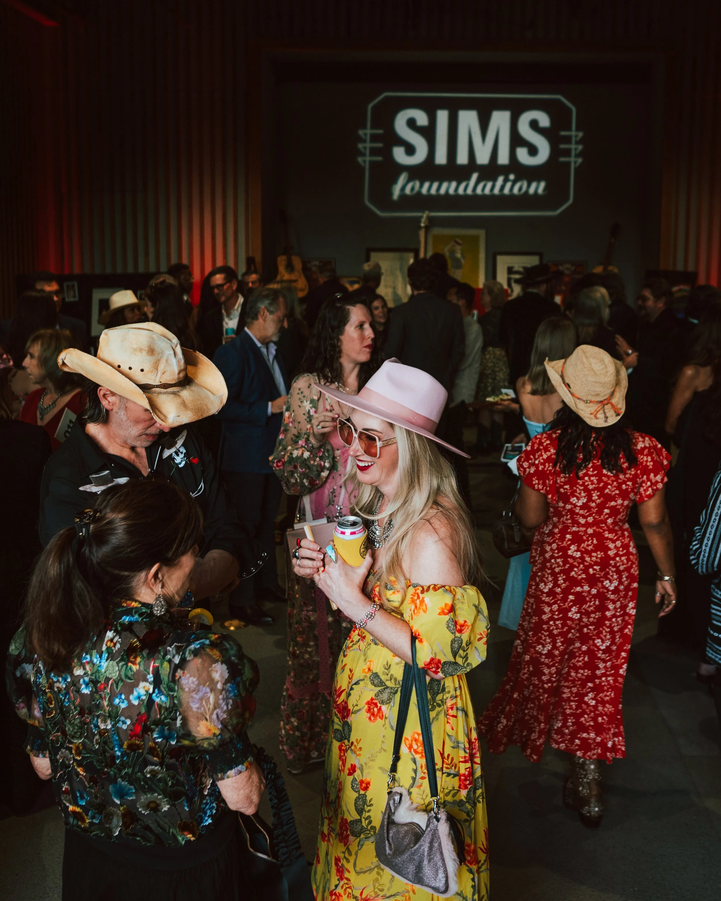 A crowd at an event for SIMS foundation in Austin Texas.